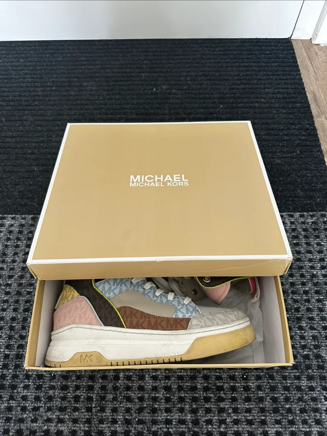 Michael Kors Matson High Top Soft Sky Multi Sneakers image indicator(2)