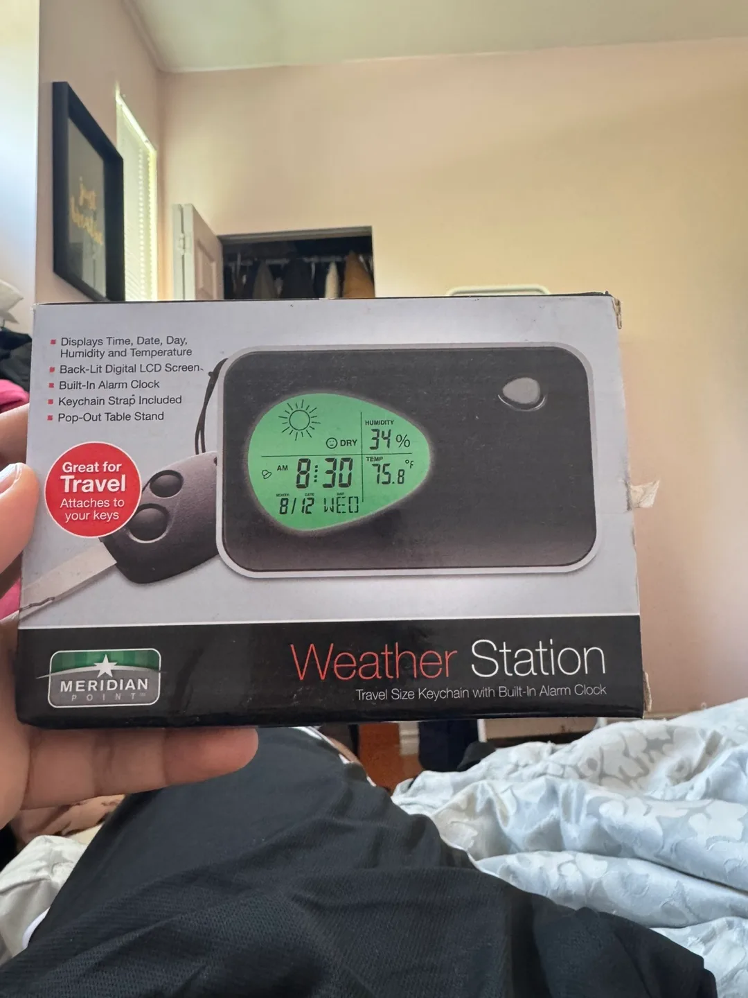 Meridian Point Travel Weather Station Keychain thumbnail