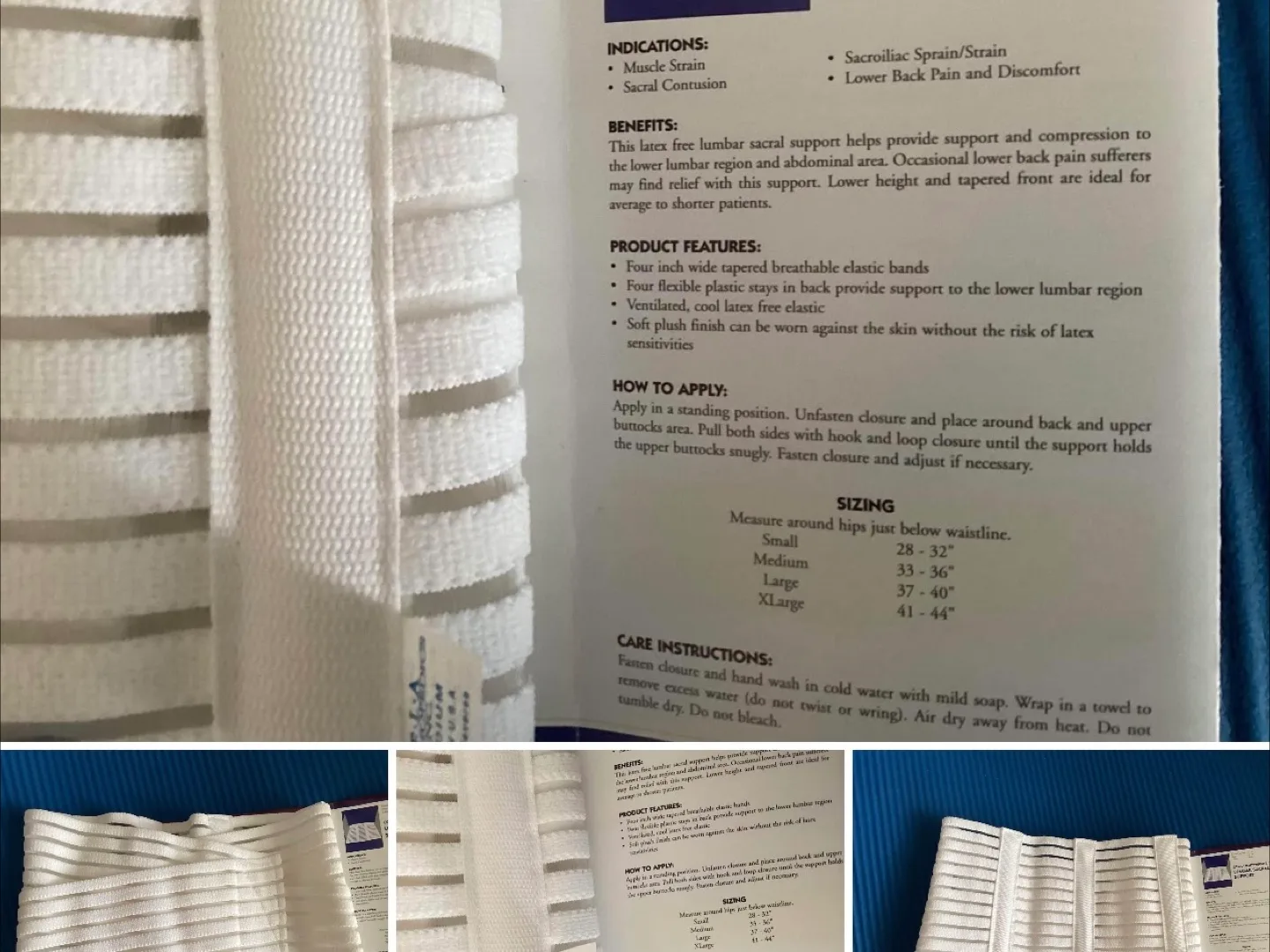 Cool, Lightweight, 7" Lumbar Sacral Support image indicator(2)