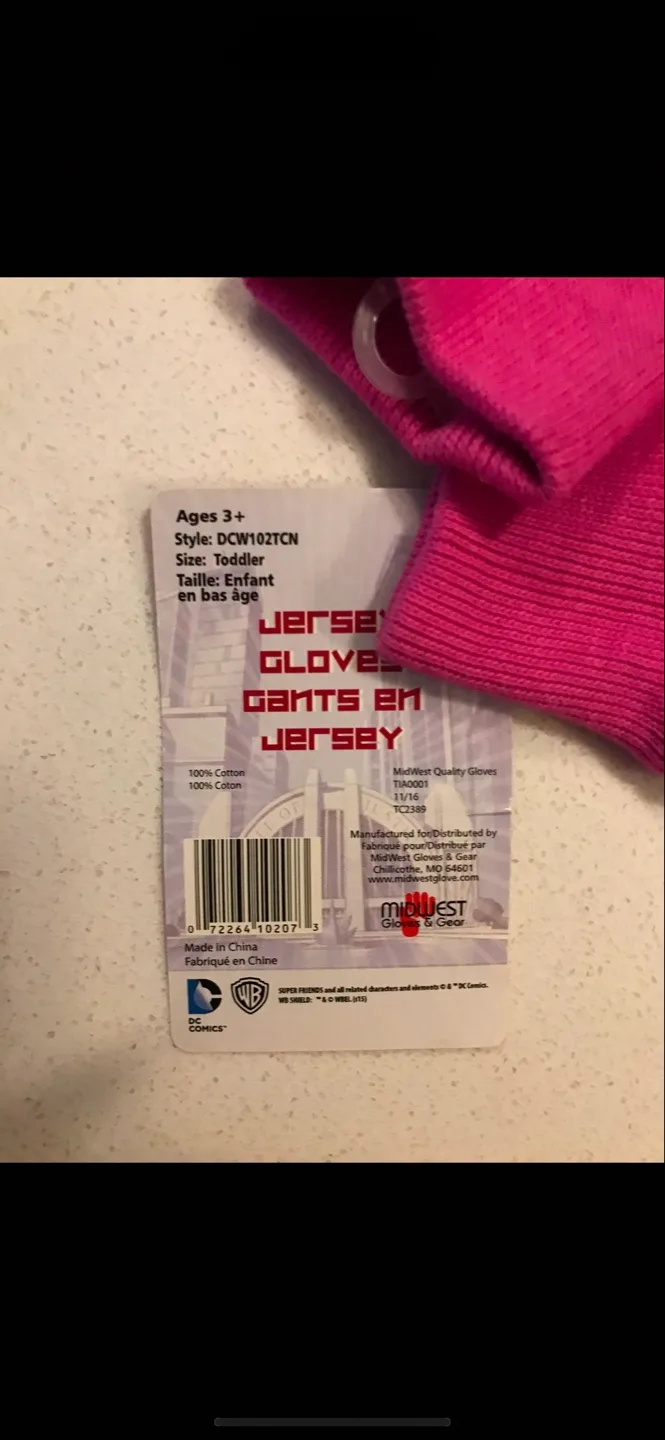 Wonder Woman Toddler Gloves - Size 3 image indicator(2)