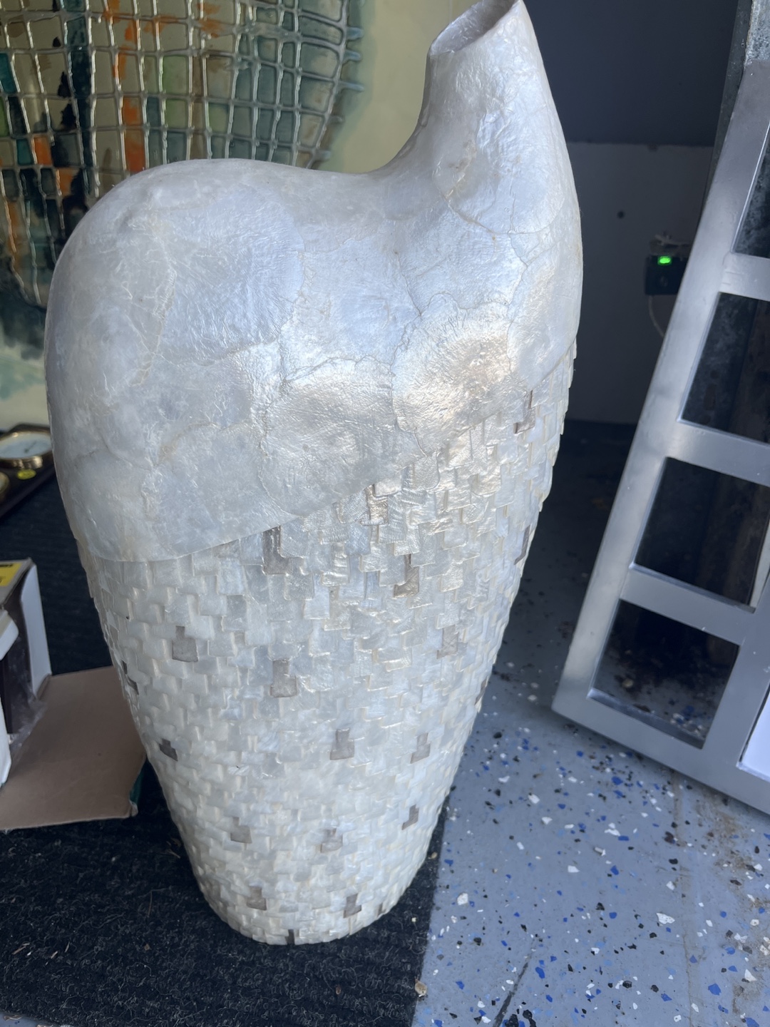 Unique Mother of Pearl Vase