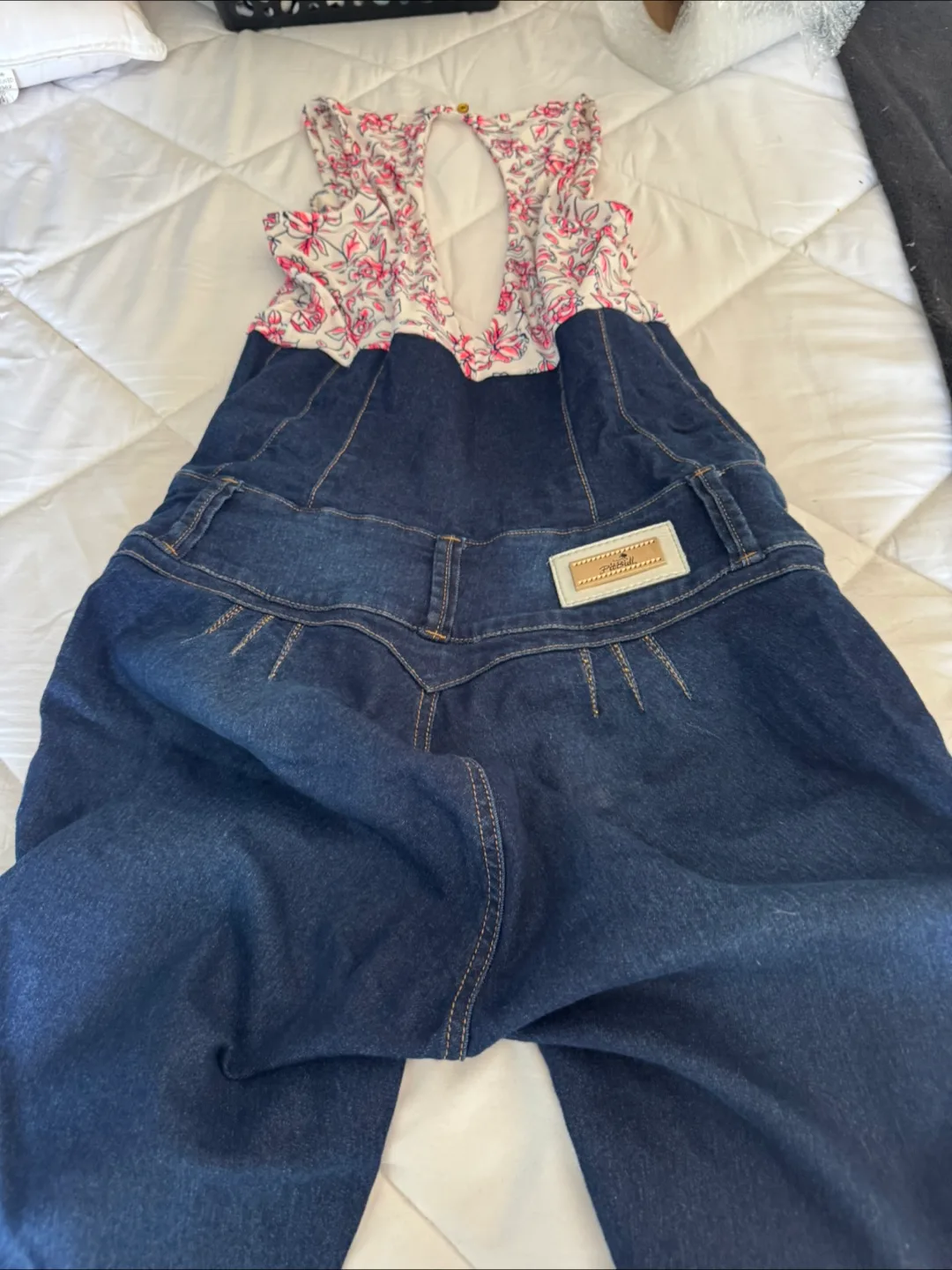 Denim Floral Jumpsuit image indicator(3)