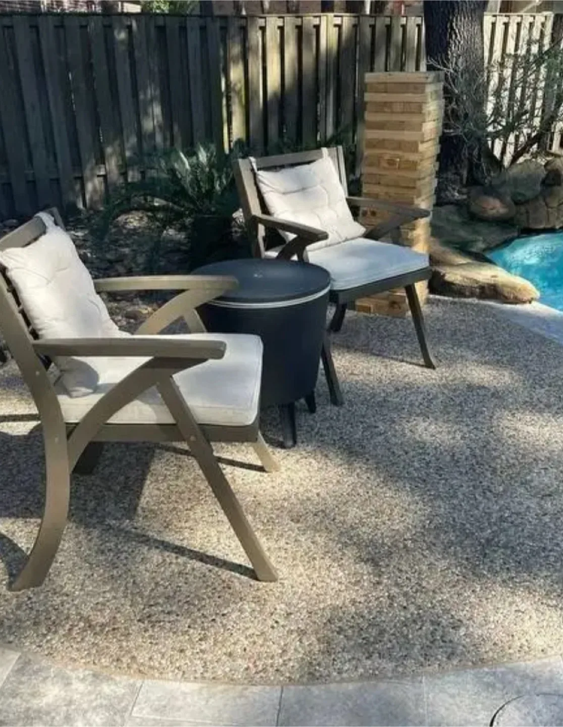 2x Keter Outdoor Cooler Tables with Lift-Top image indicator(2)