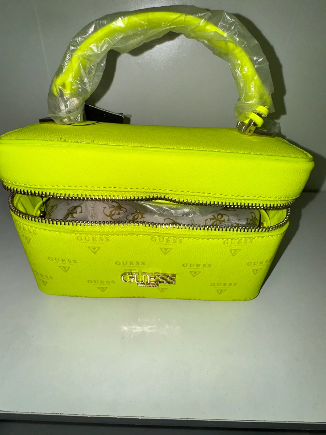 Neon Yellow Guess Handbag image indicator(5)