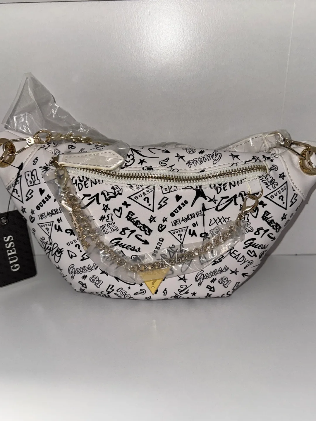 NWT Guess Graffiti Print Belt Bag image indicator(3)