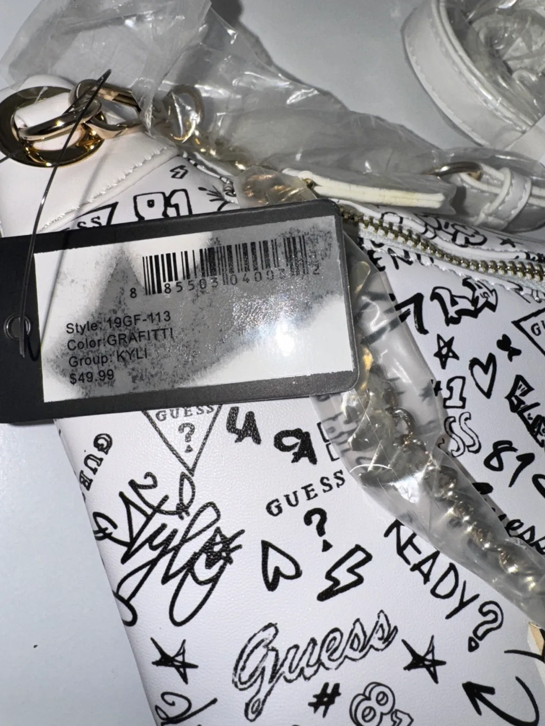 NWT Guess Graffiti Print Belt Bag image indicator(2)