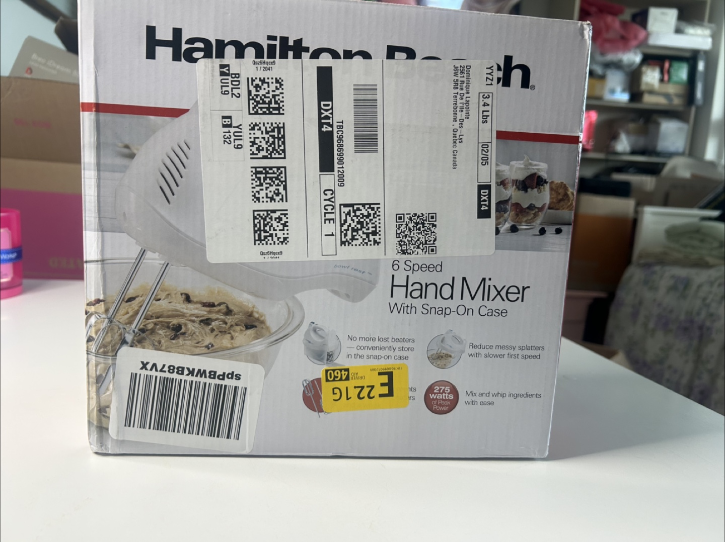 New Hamilton Beach 6-Speed Hand Mixer with Snap-On Case - photo 5