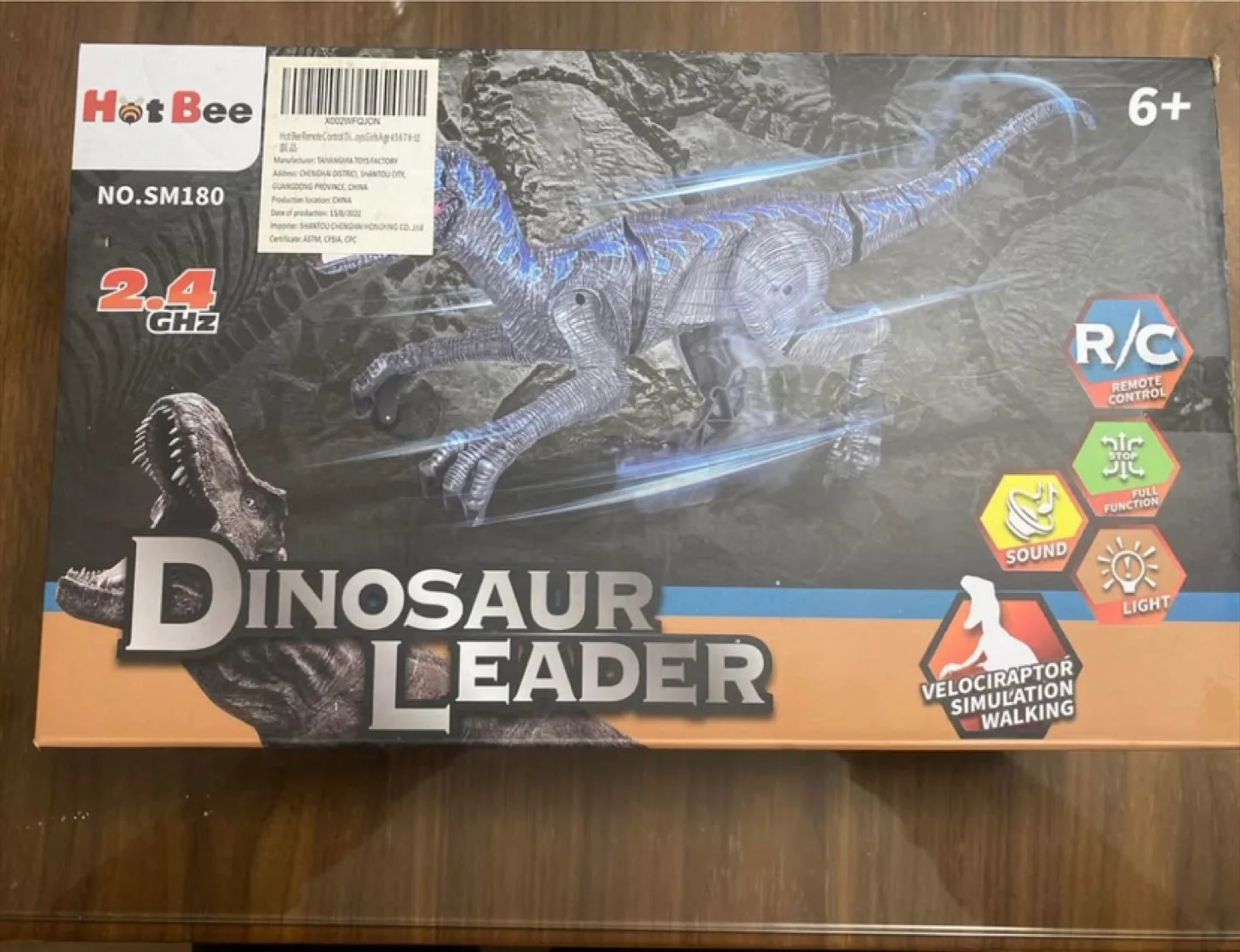 Remote Control Velociraptor Dinosaur Toy thumbnail