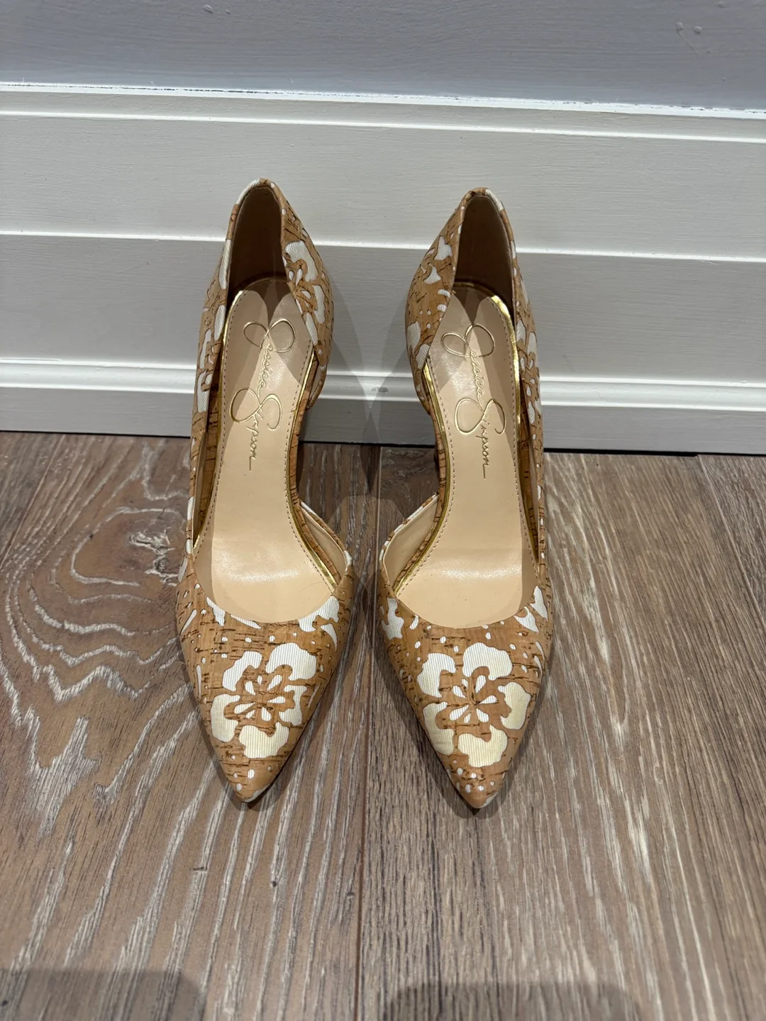 Floral Cork Stilettos - Size 7.5 image indicator(2)