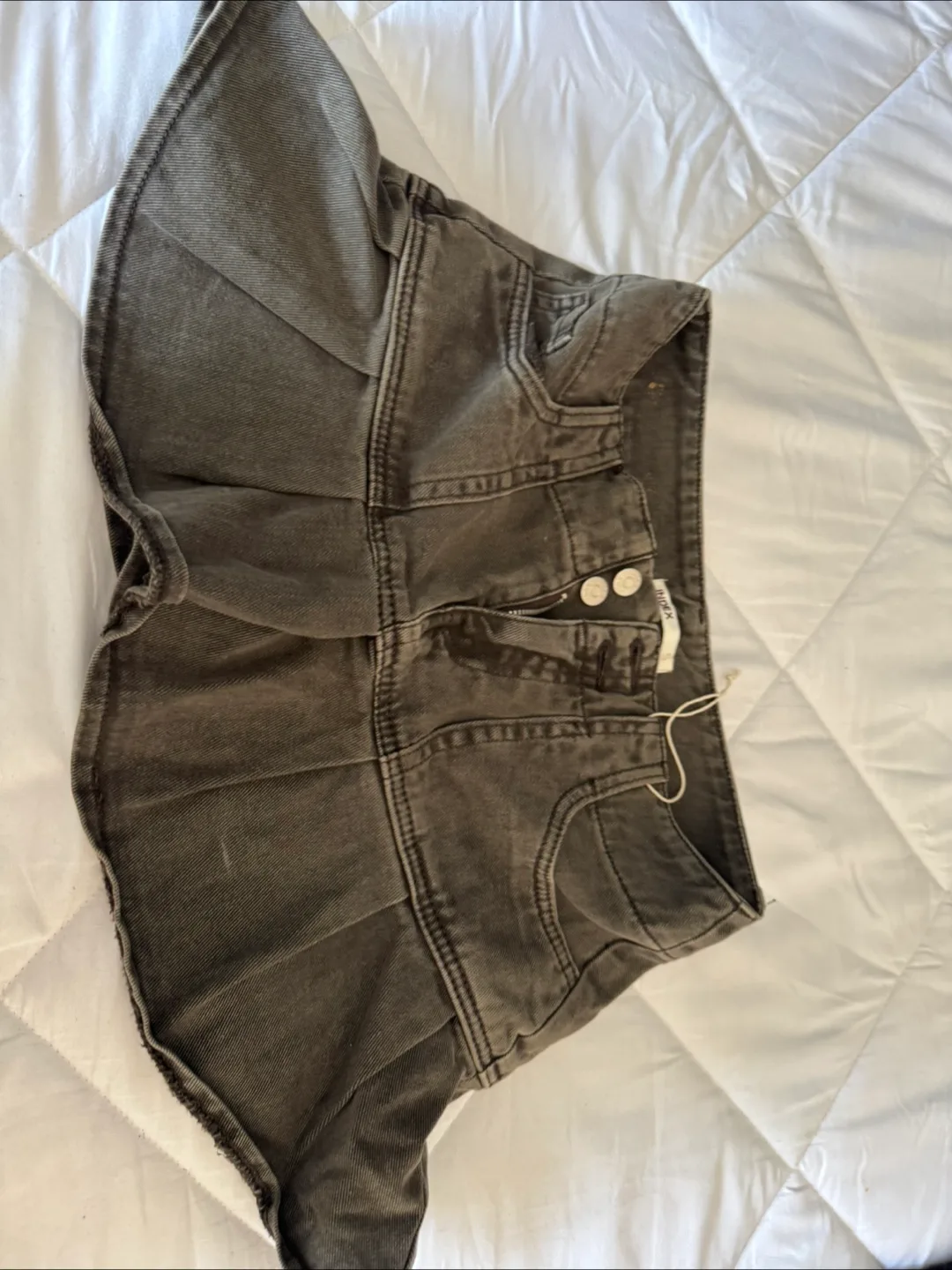 Two Mini Skirts: Black & Olive Green image indicator(3)