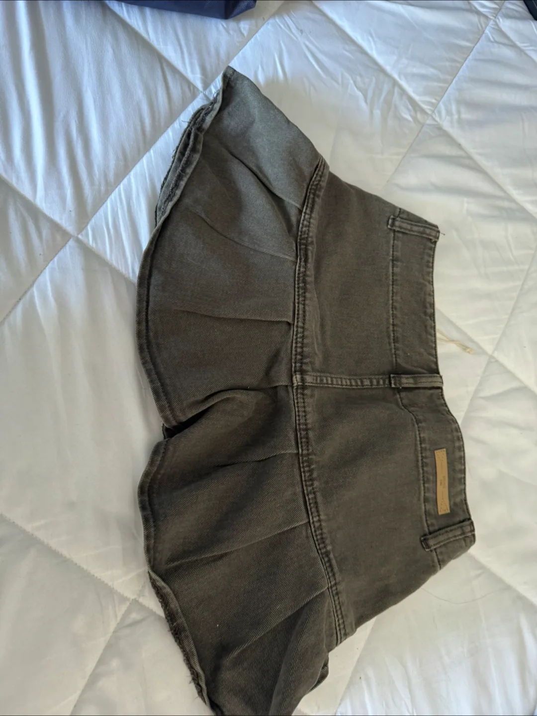 Two Mini Skirts: Black & Olive Green image indicator(4)