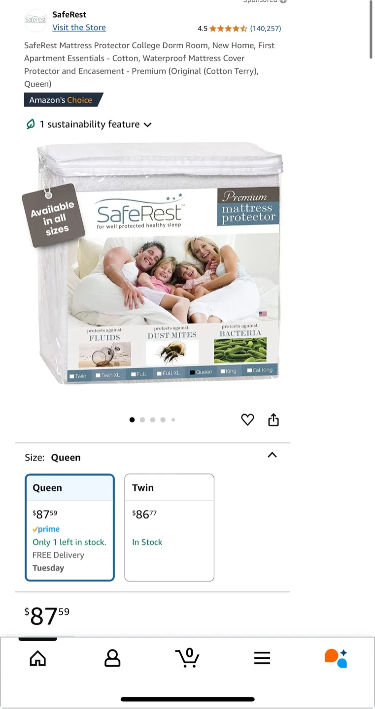 Queen Mattress Protector 🧡 image indicator(7)