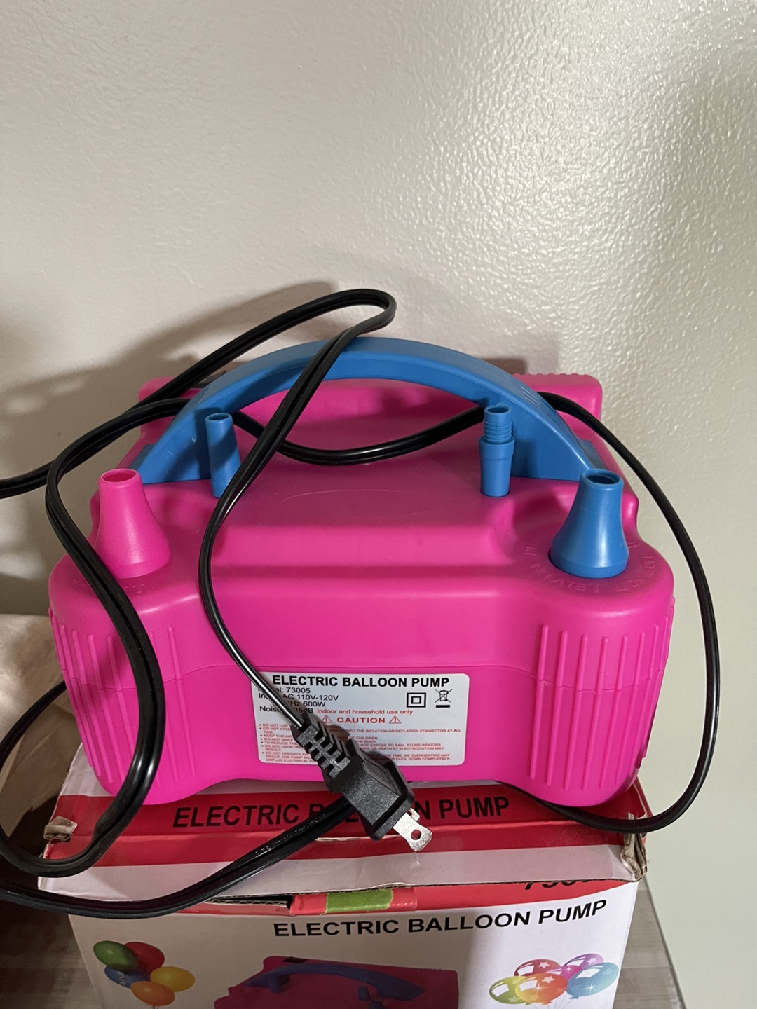 Pink Electric Balloon Pump - Model #73095 - photo 4