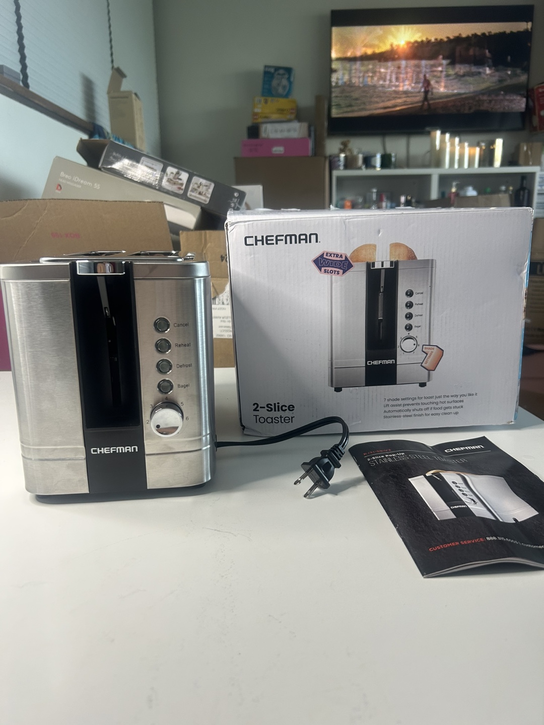 CHEFMAN 2-Slice Toaster - Stainless Steel - photo 3