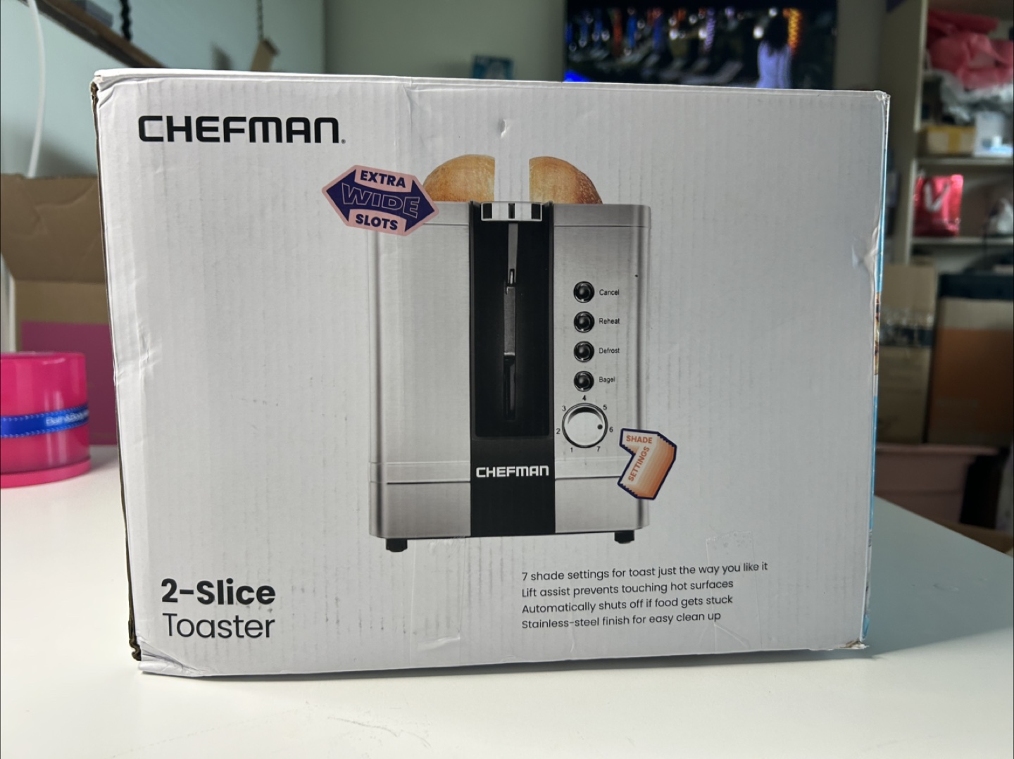 CHEFMAN 2-Slice Toaster - Stainless Steel