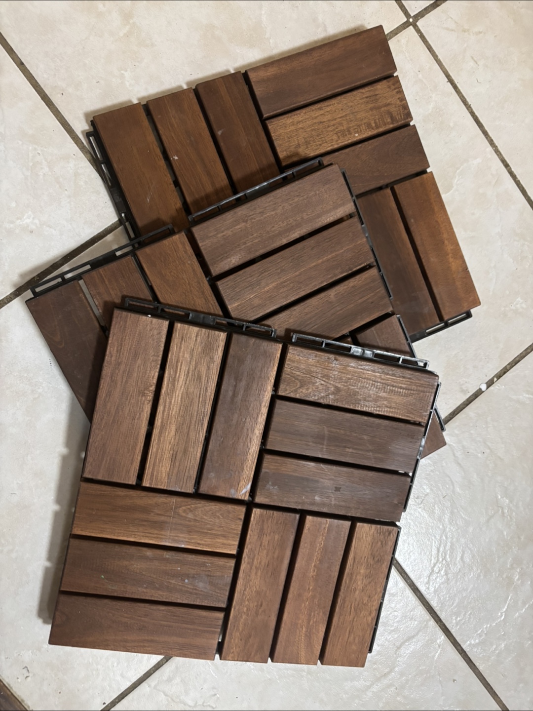 New- IKEA RUNNEN Brown, 3 tiles