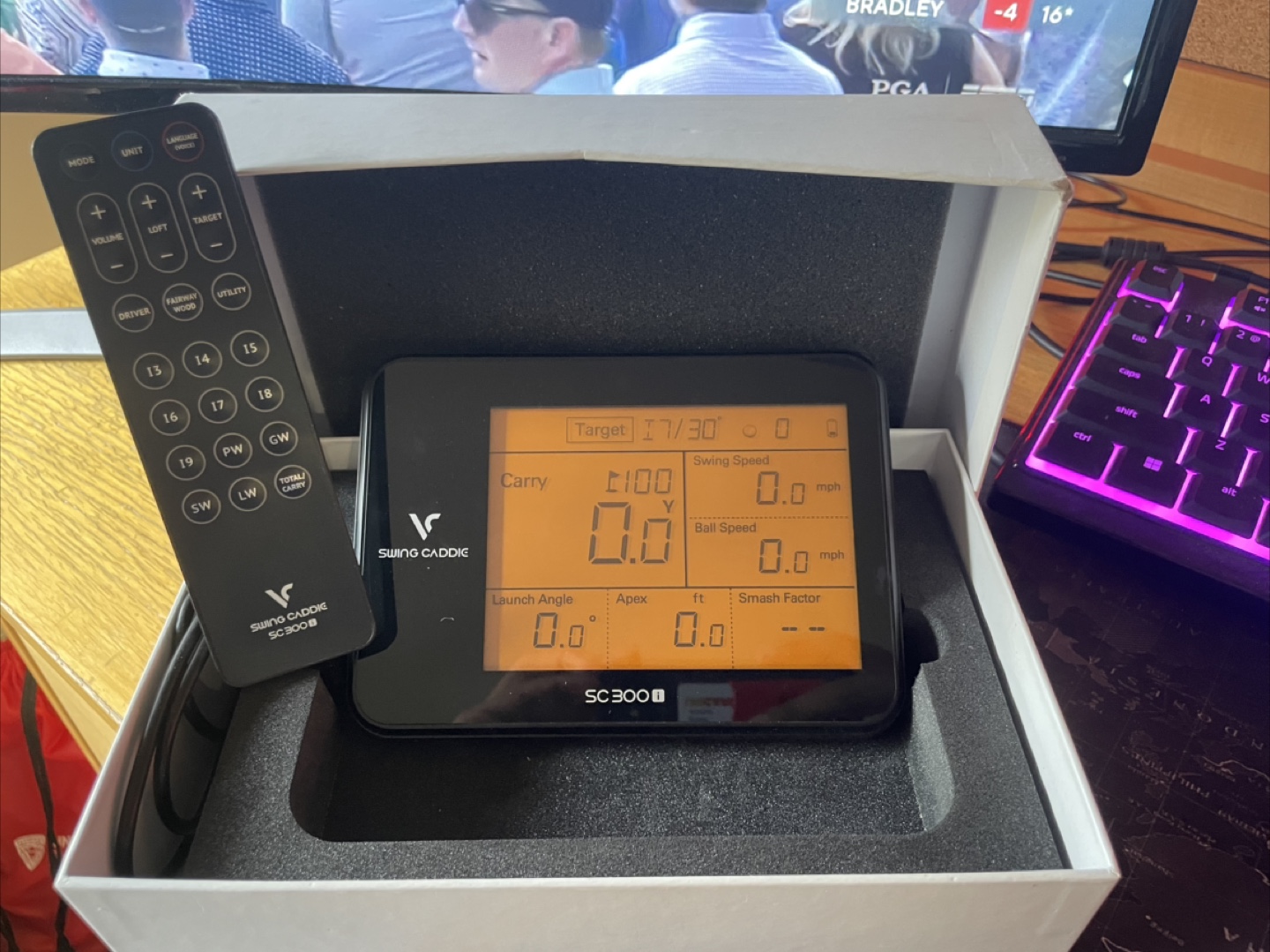 Swing Caddie SC300 Golf Launch Monitor with Remote