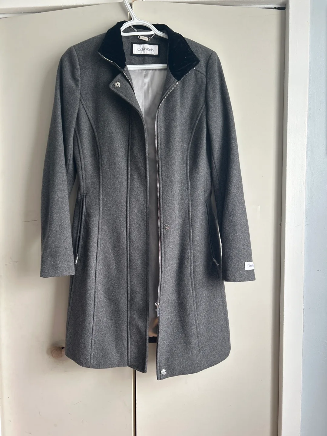 Calvin Klein Women's Charcoal Grey Winter Coat thumbnail