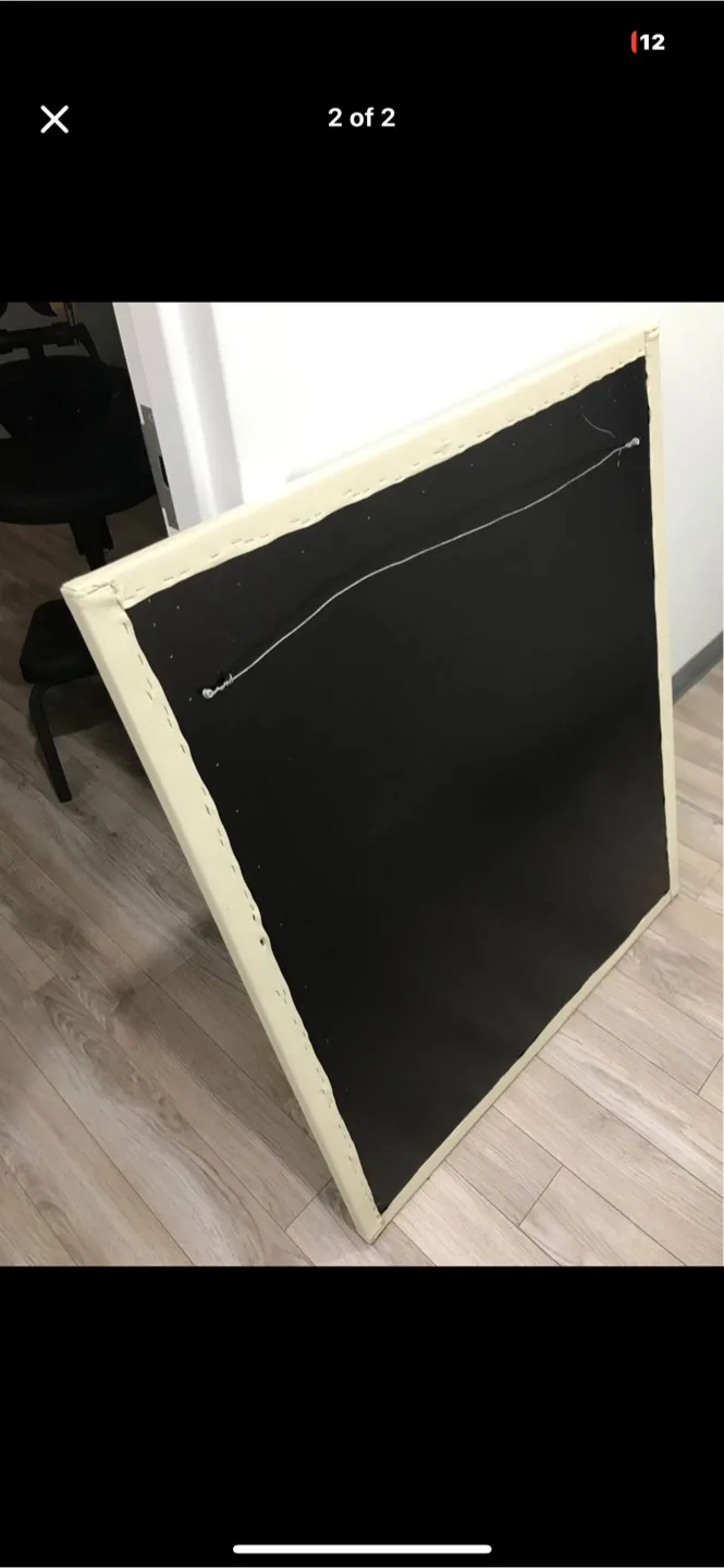 Large Square Wall Mirror with Cream Frame image indicator(2)