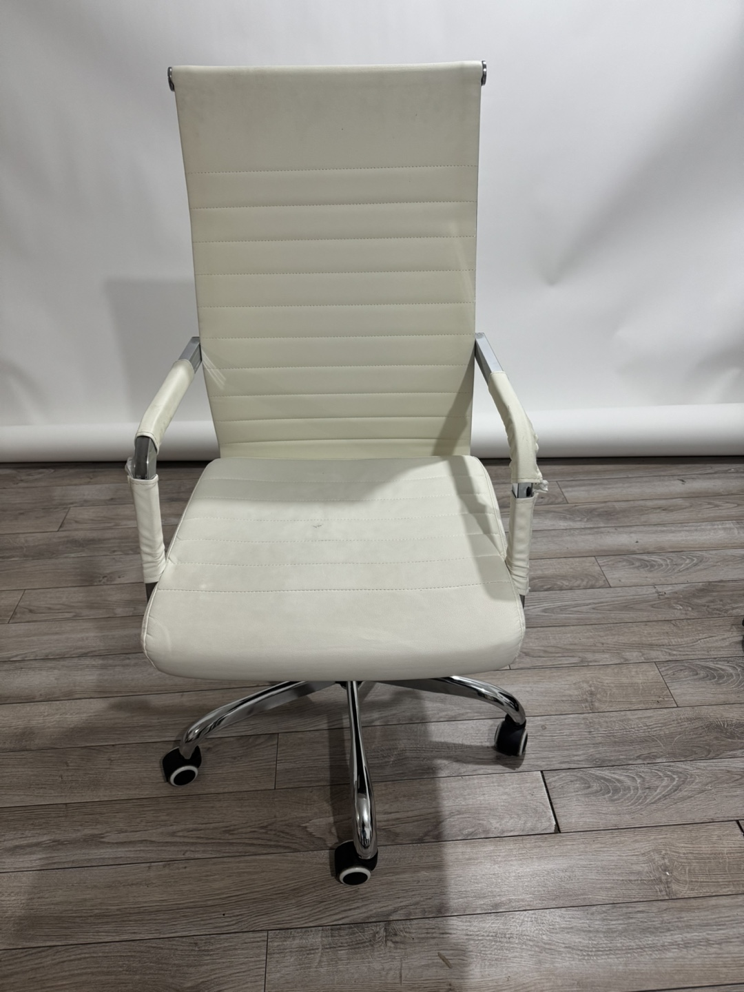 White Leather Office Chair