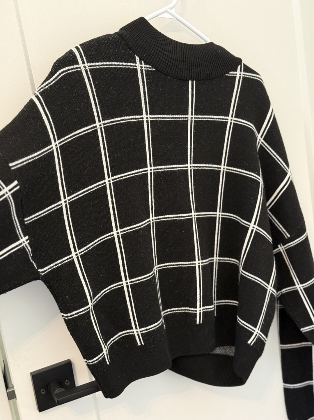 Primark Black and White Checked Knit Sweater - photo 2