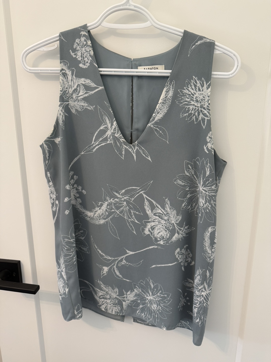 Babaton sleeveless blouse, size small