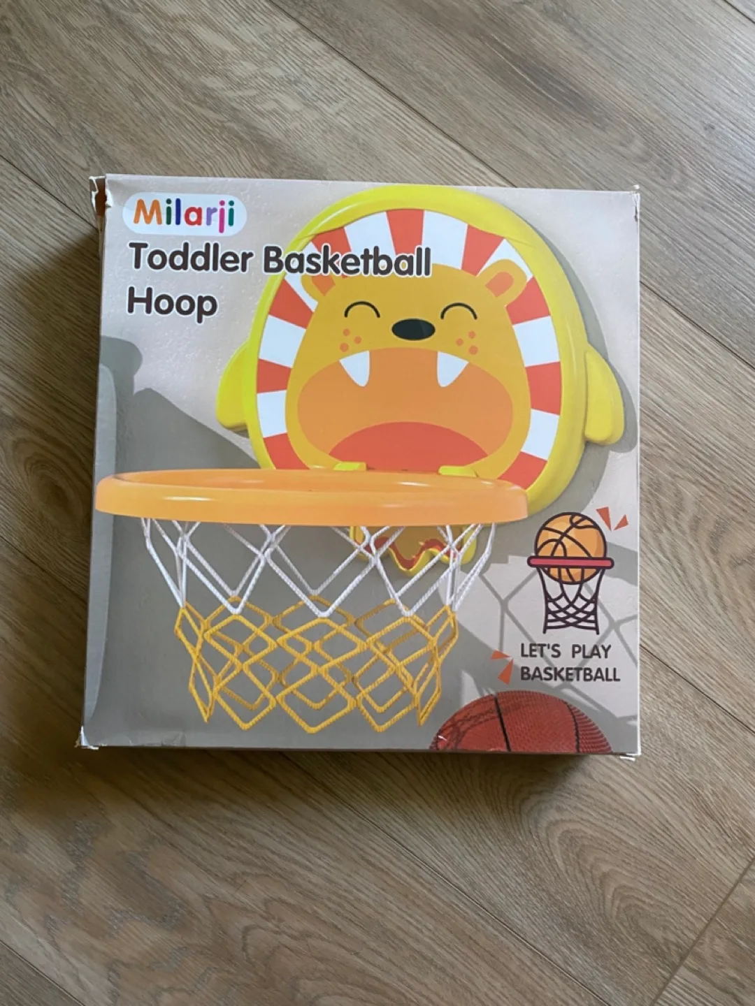 Milarji Toddler Basketball Hoop - Adorable Lion Design! thumbnail