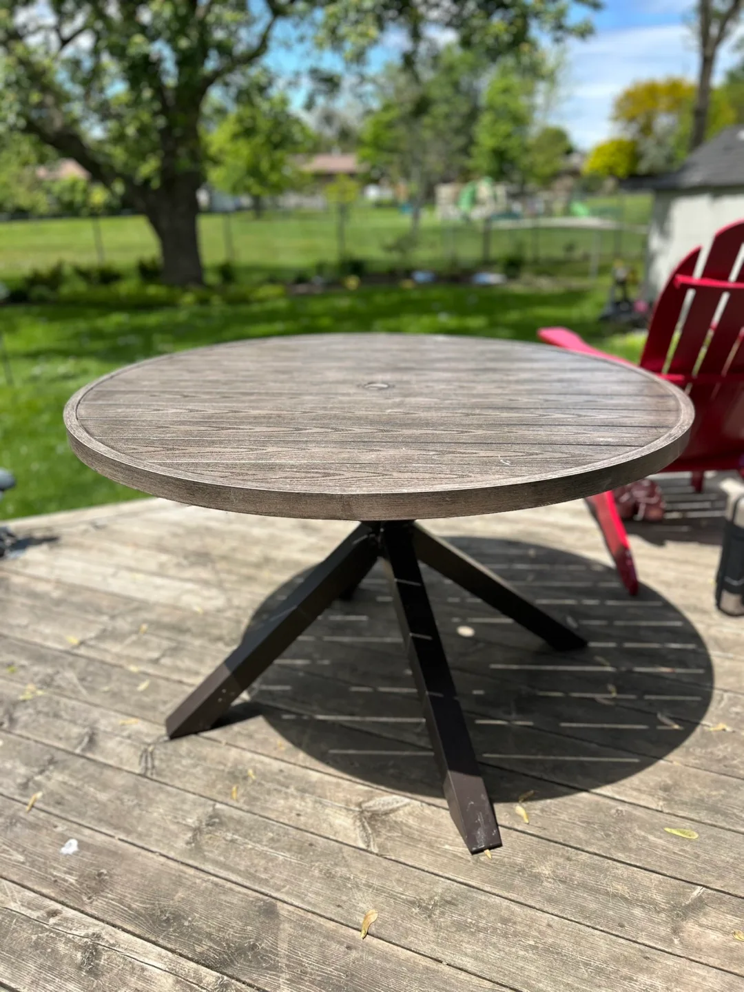 Round Metal Patio Table image indicator(2)