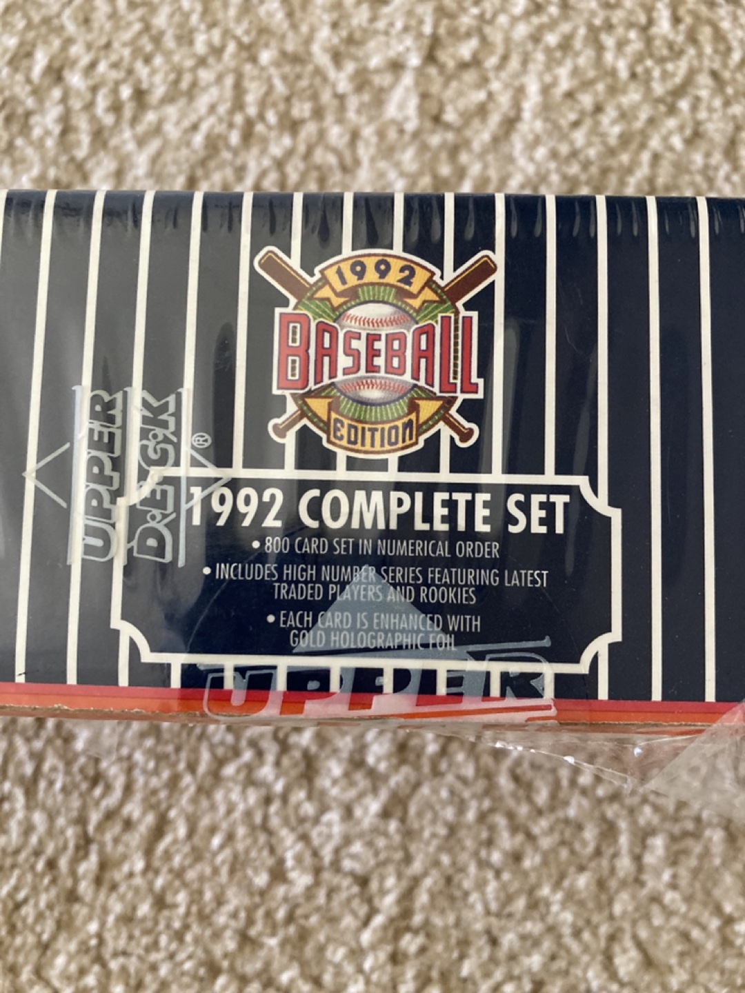 1992 Upper Deck Baseball Complete Card Set - photo 3