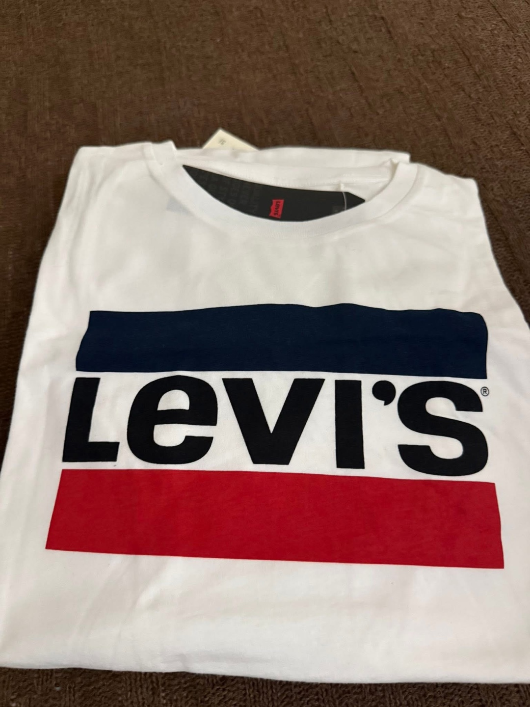Levi's White Crew Neck T-Shirt with Logo - photo 2