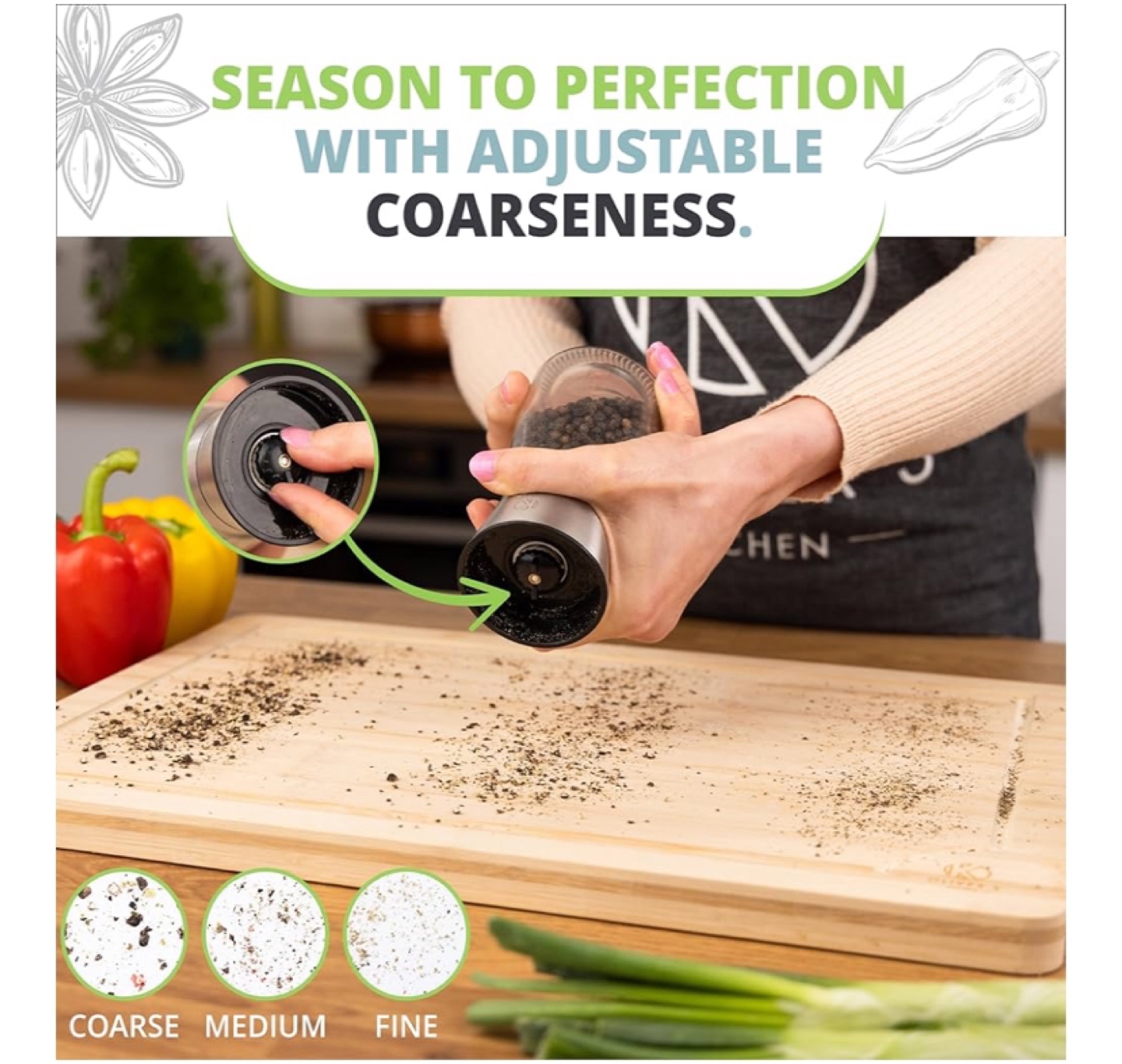 Oliver's Kitchen Salt and Pepper Grinder Set - photo 2