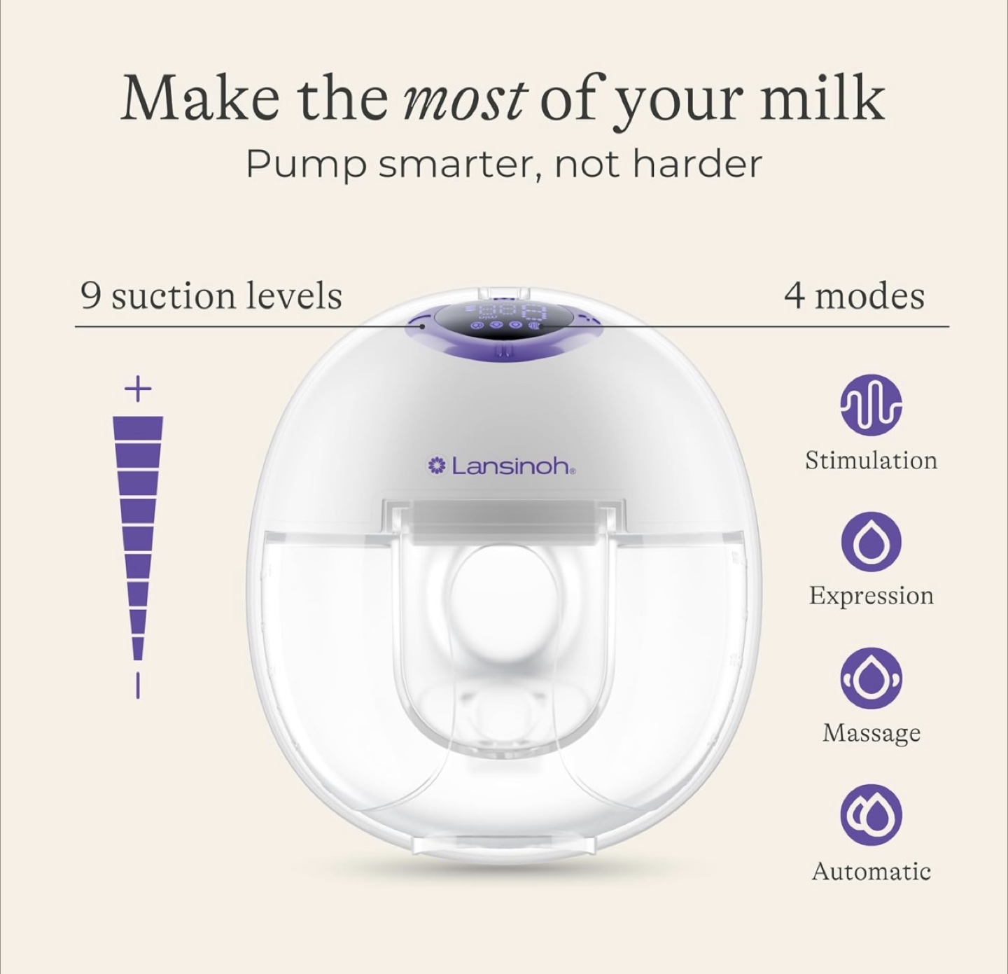 Lansinoh Discreet Duo Wearable Breast Pump - Double Pack - photo 2