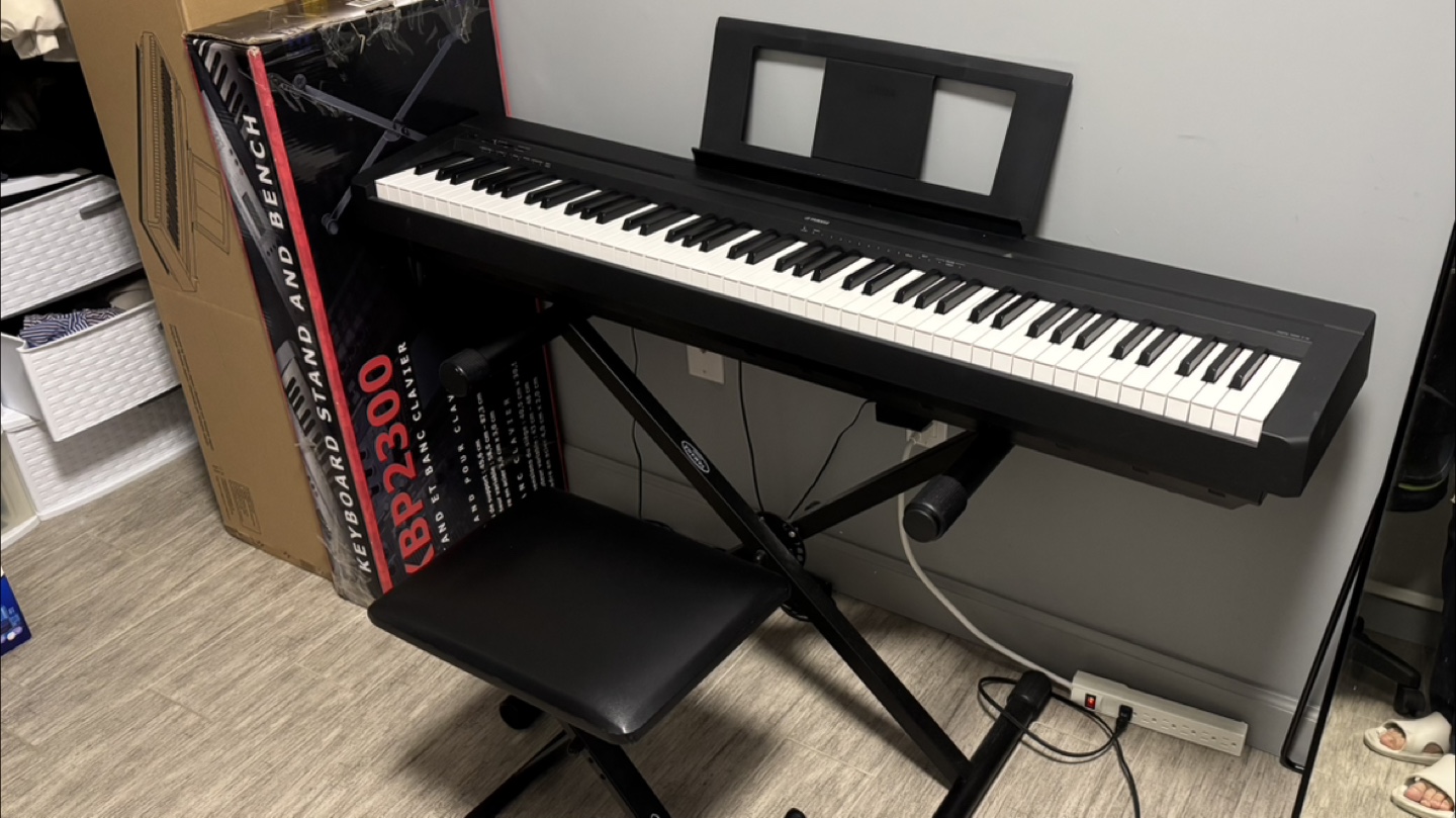 Yamaha P-45B Digital Piano with Stand and Bench - photo 2