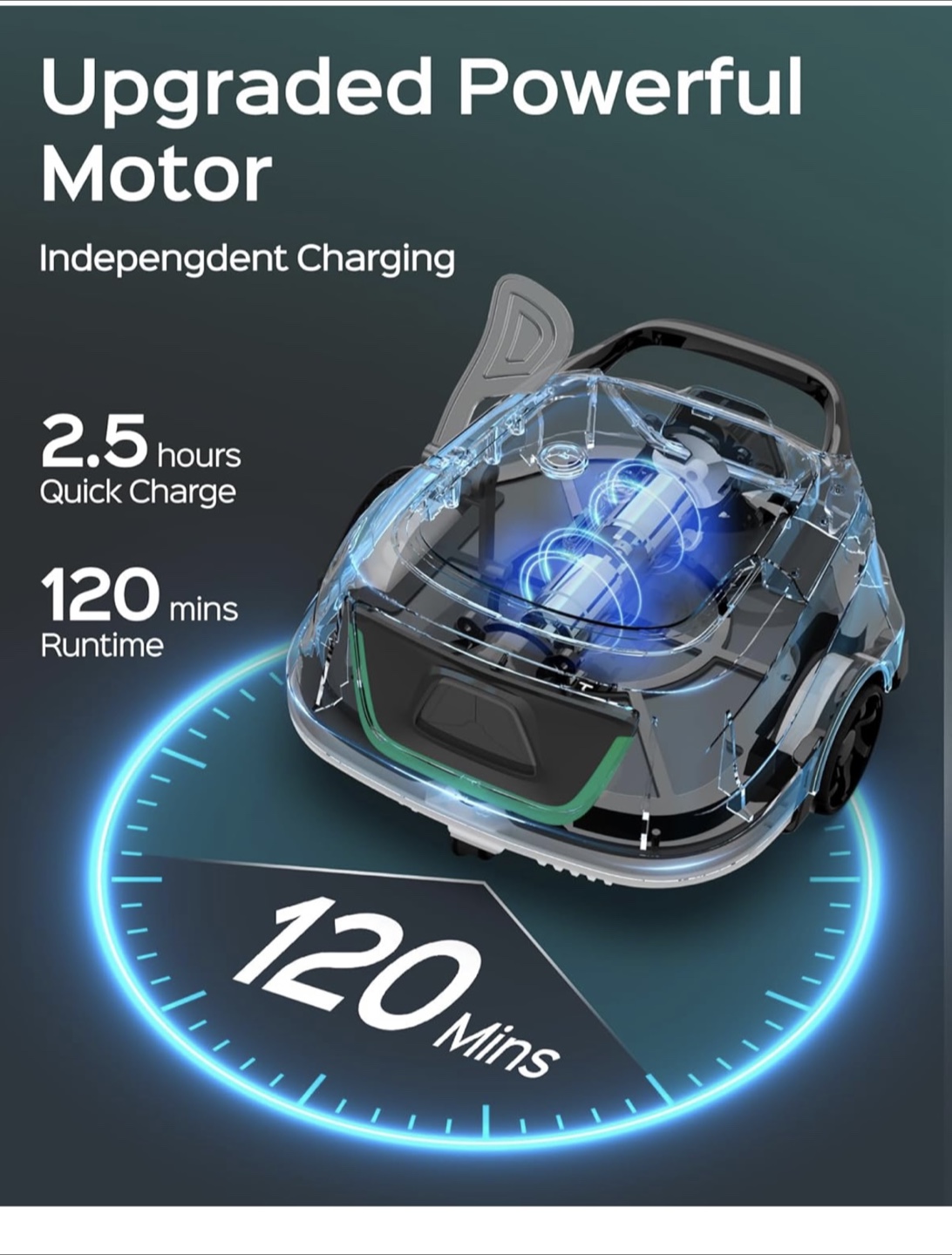 WINNY Pool Cleaner A1 - Cordless Robotic Pool Vacuum - photo 5