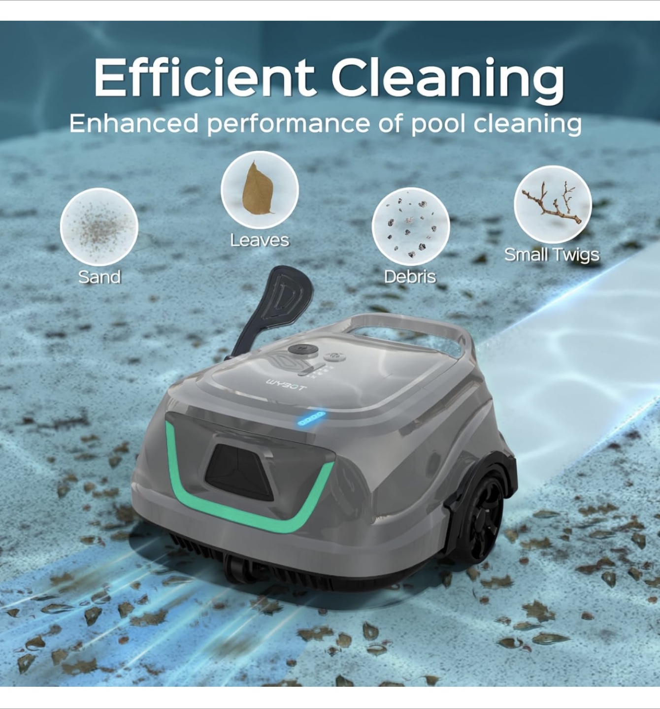 WINNY Pool Cleaner A1 - Cordless Robotic Pool Vacuum - photo 3