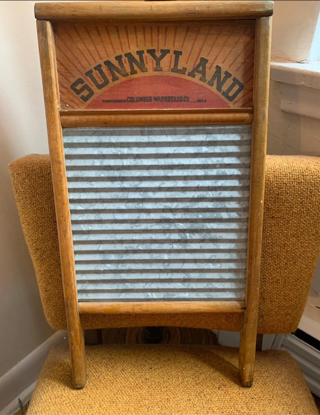 Vintage Columbus Washboard Co. Washboard - Sunnyland Model thumbnail