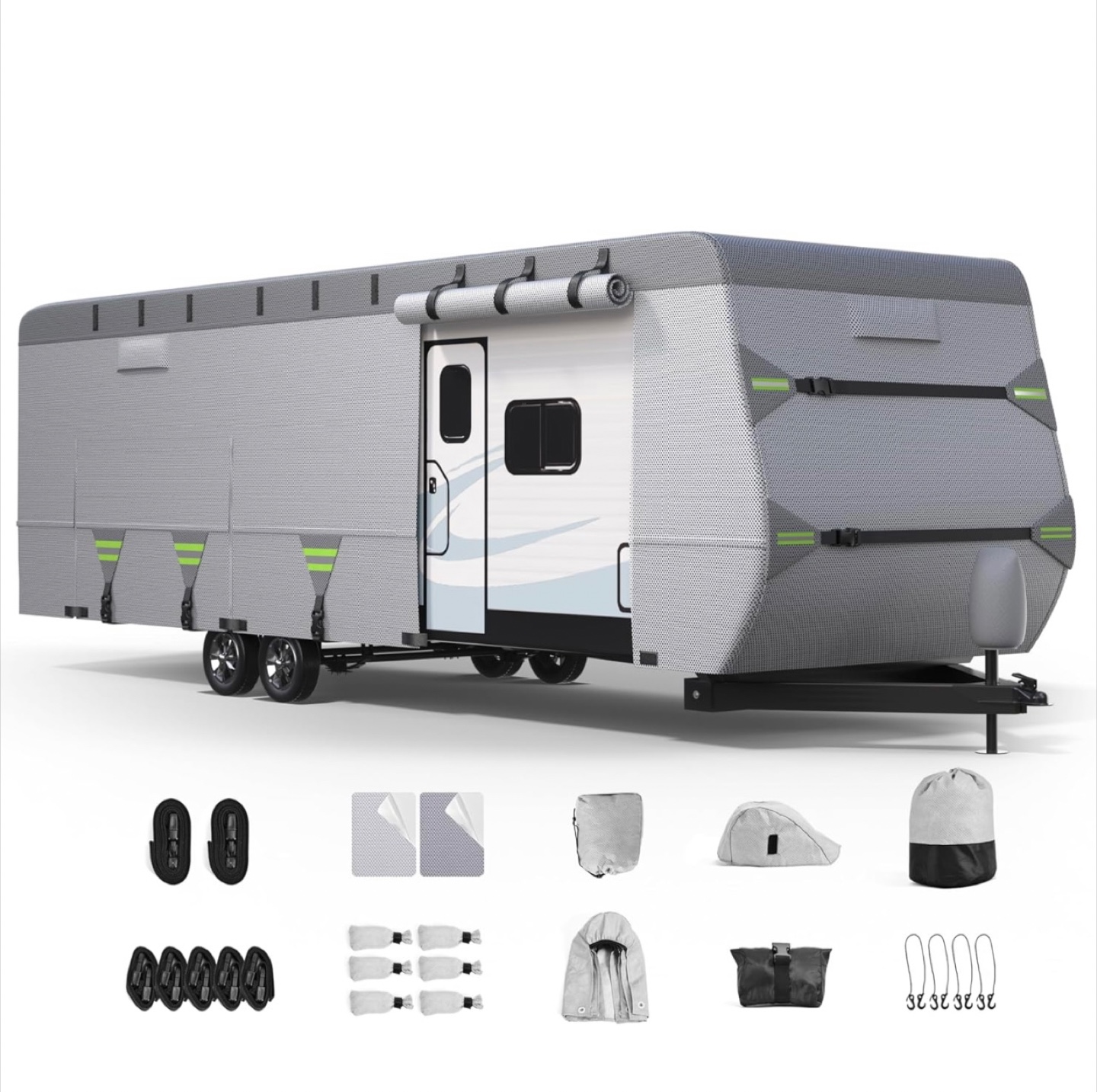 ACTFLAME 7-Layer RV Cover, 27-30ft Travel Trailer Cover - photo 2