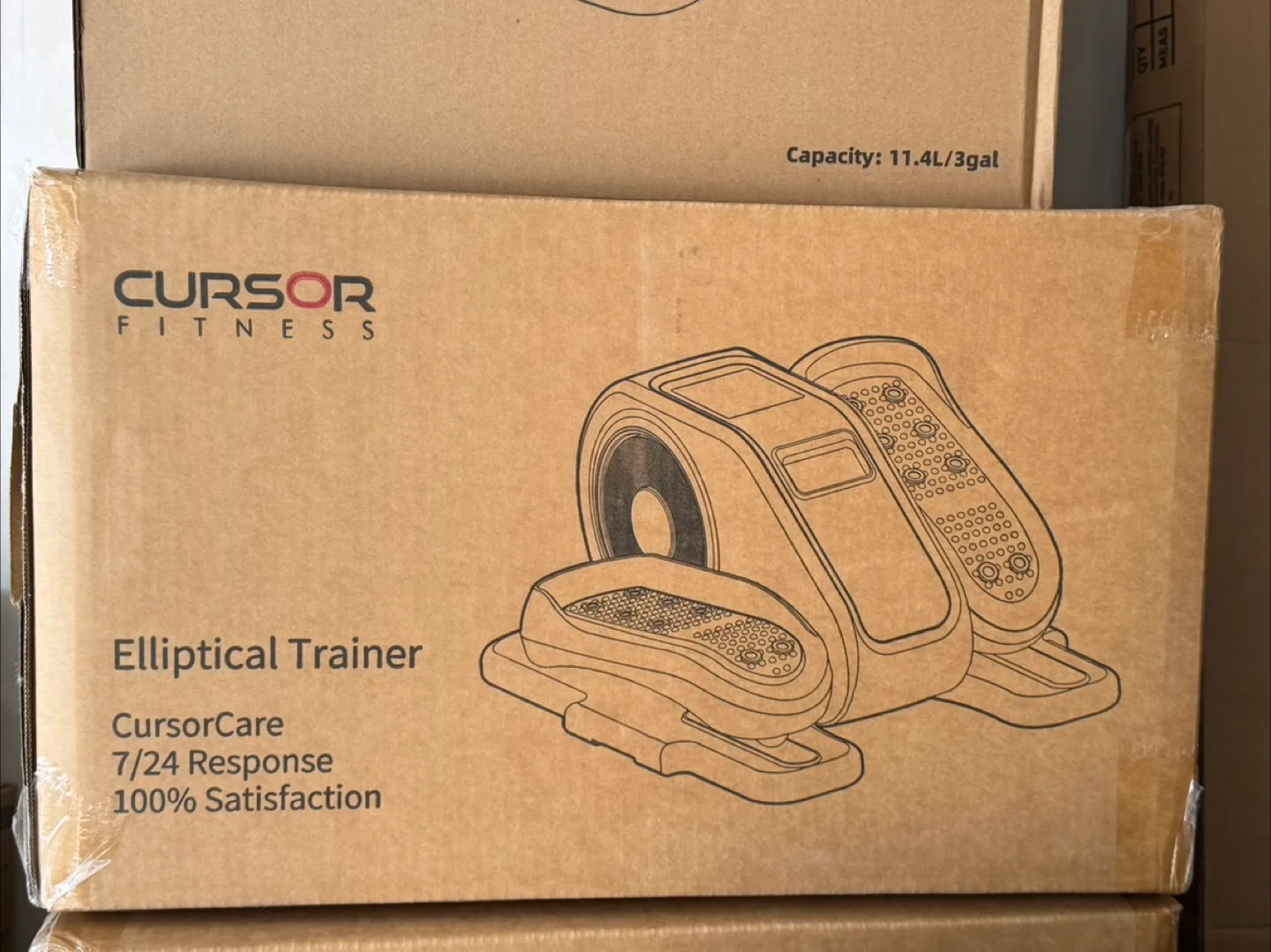 Underdesk elliptical machine leg exerciser with remote thumbnail