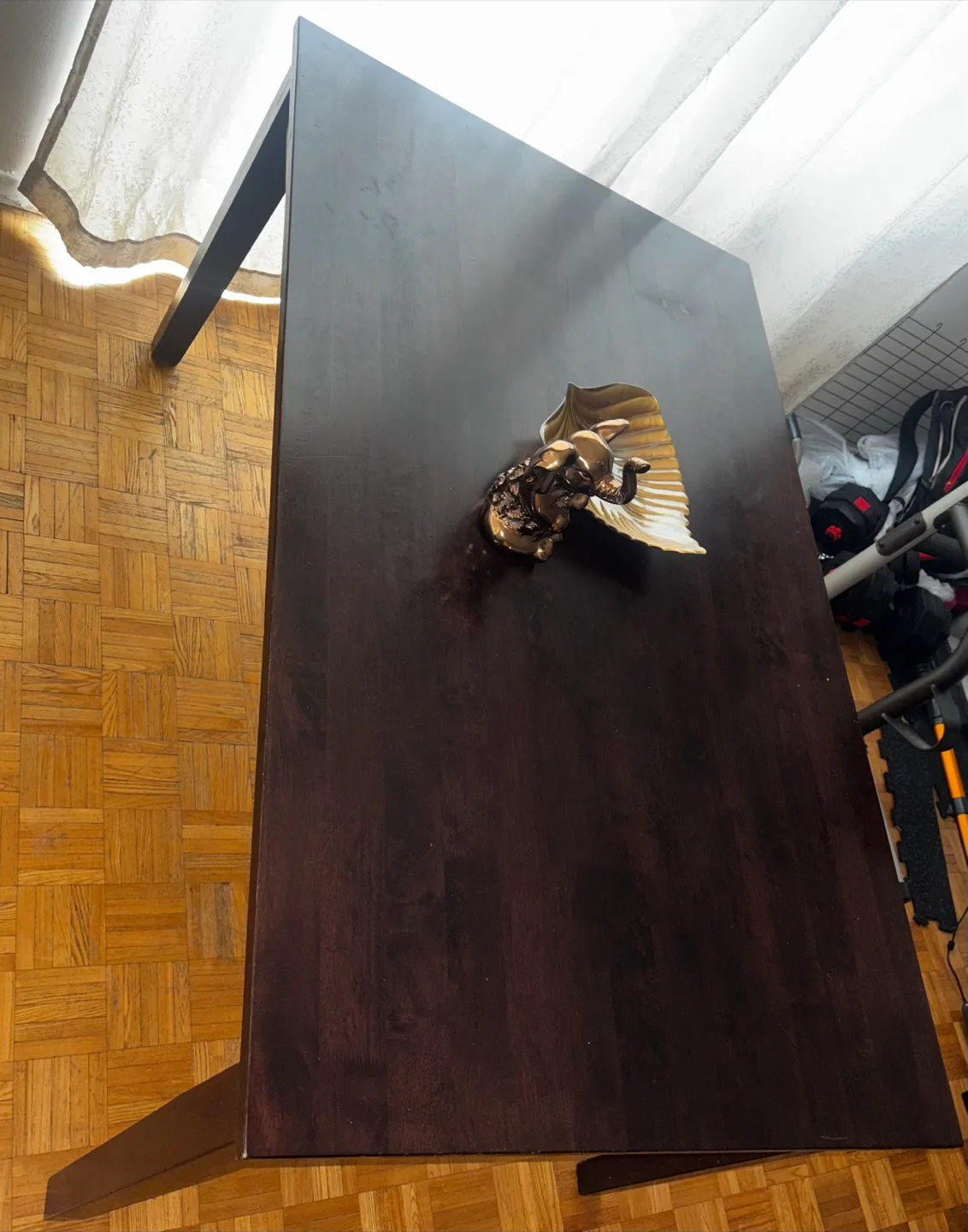 Dark Brown Rectangular Dining Table thumbnail