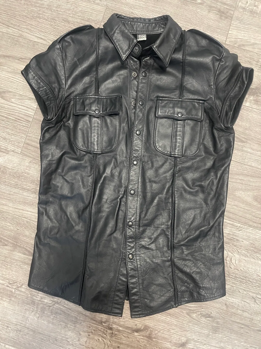 North Bound Leather Black Short Sleeve Shirt thumbnail