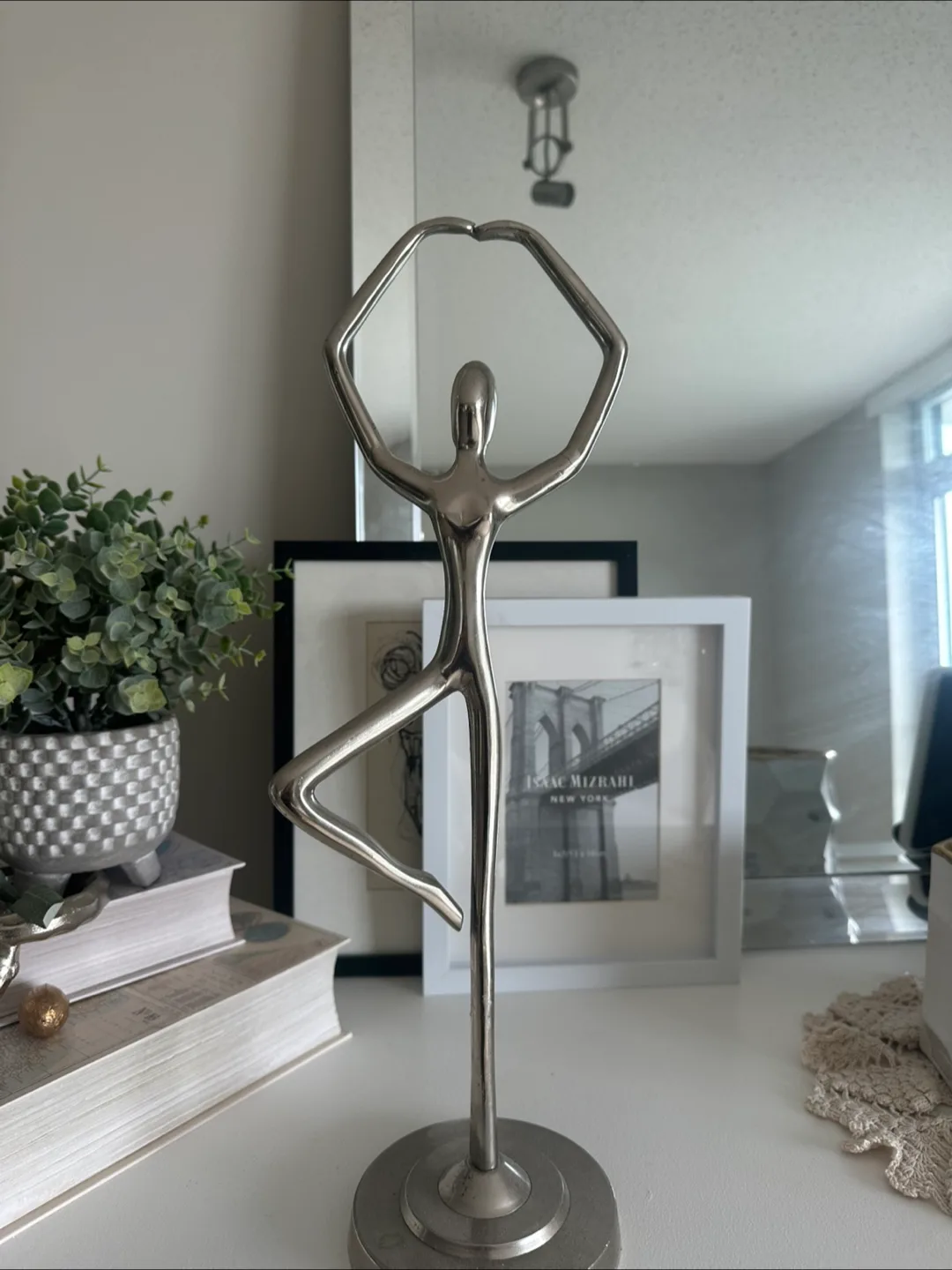 Silver Ballerina Figurine thumbnail