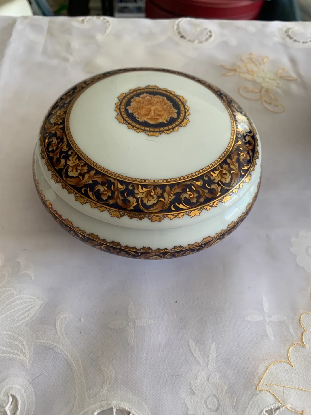 Bacchus Limoges trinket dish thumbnail