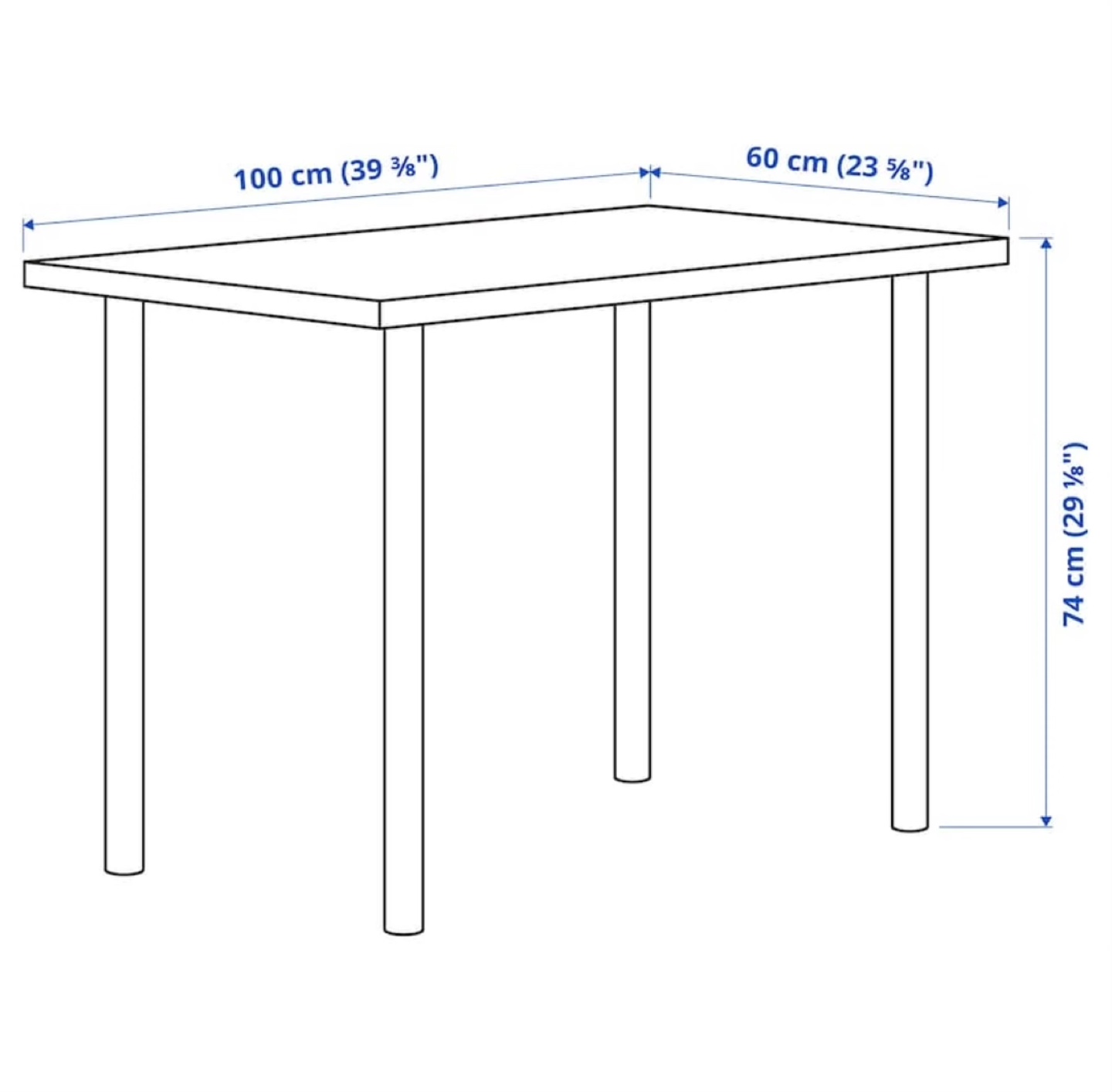 IKEA NORSBORG Table & Legs #freecycle - photo 3