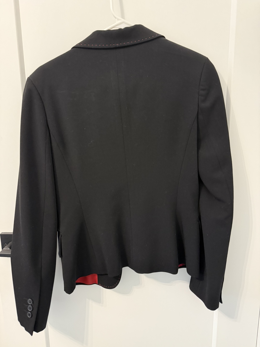 Sandra Angelozzi Black Blazer, Size 32 - photo 4