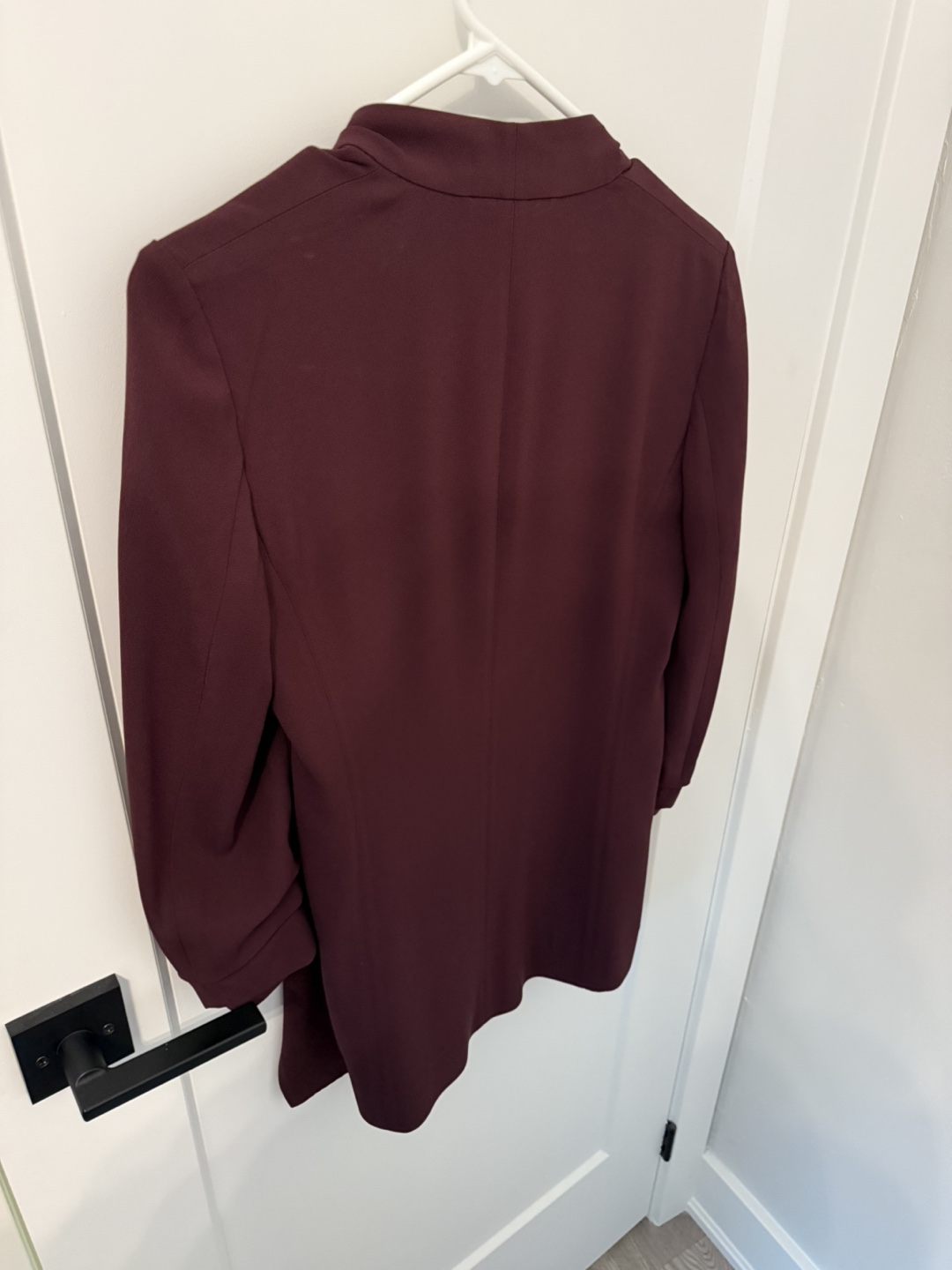 Babaton Burgundy Open-Front Power Blazer - Size 0 - photo 3