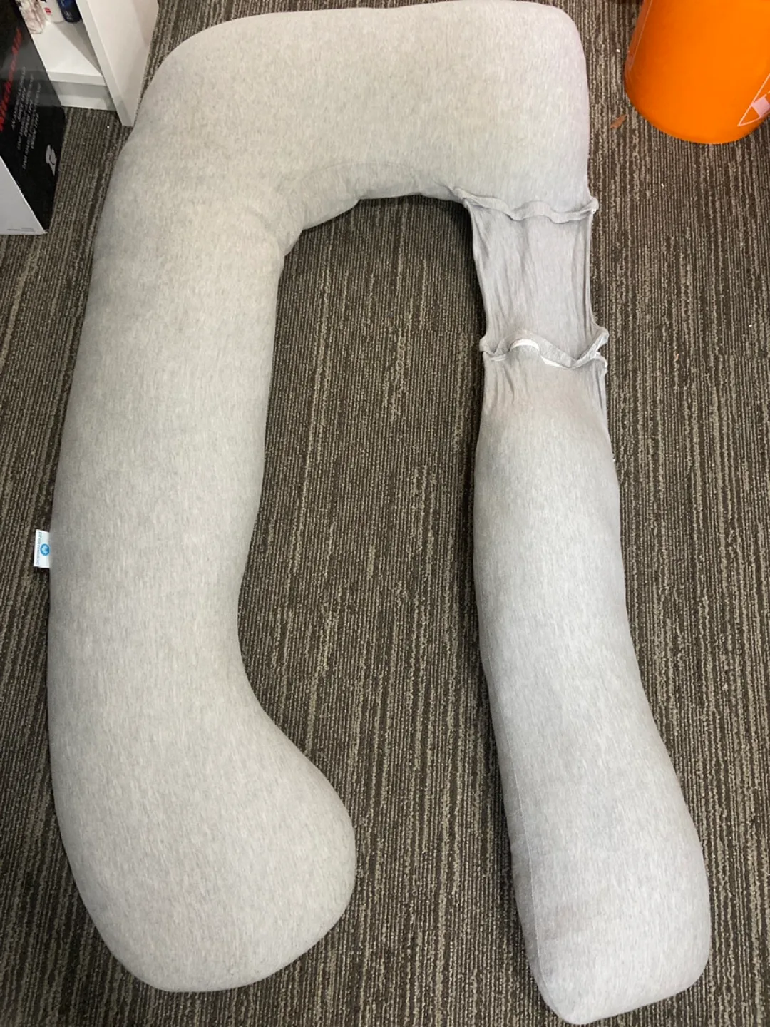 Grey U-Shaped Pregnancy Pillow thumbnail