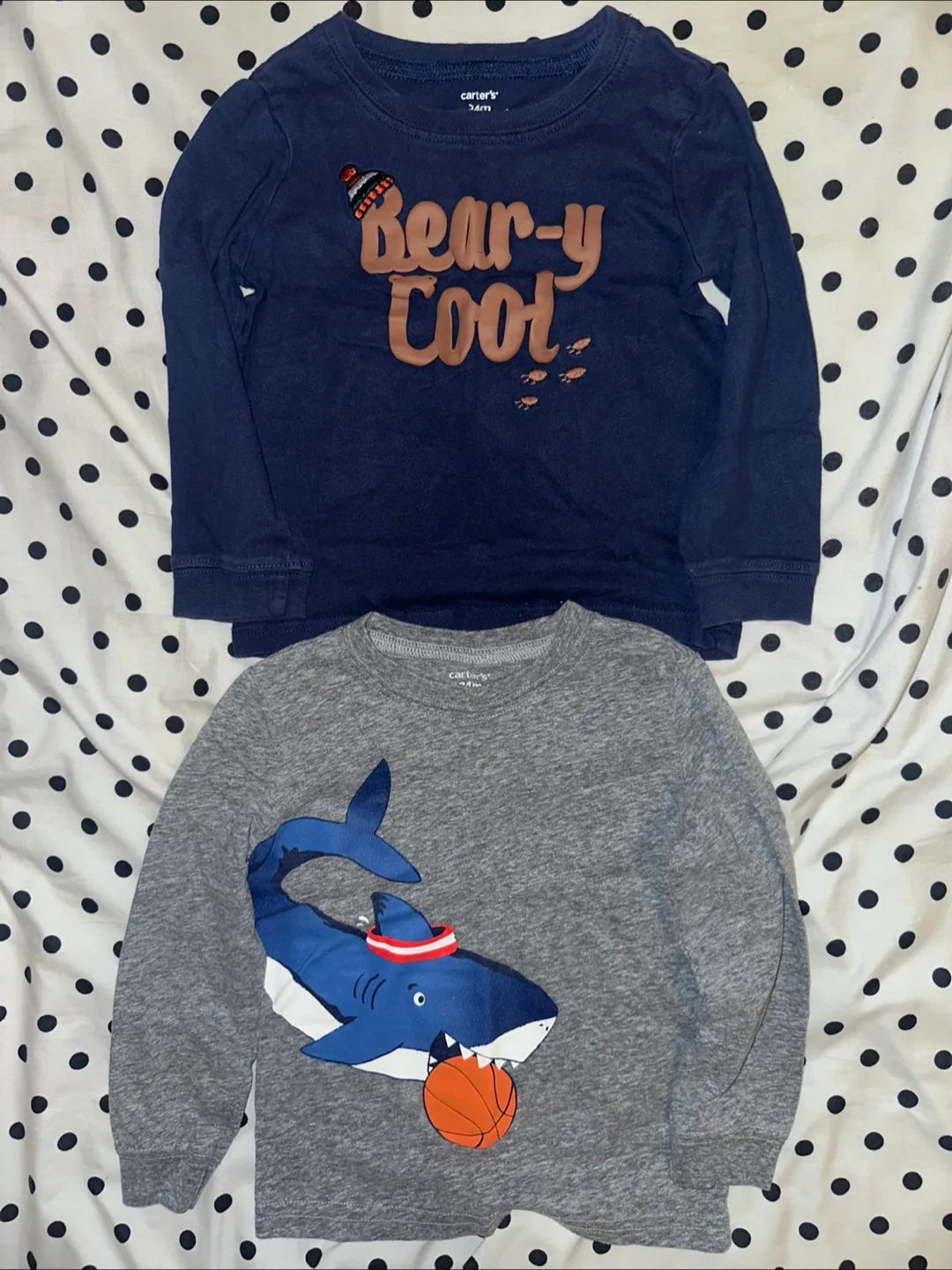Carters Long Sleeve Shirts - 24 months/2T thumbnail