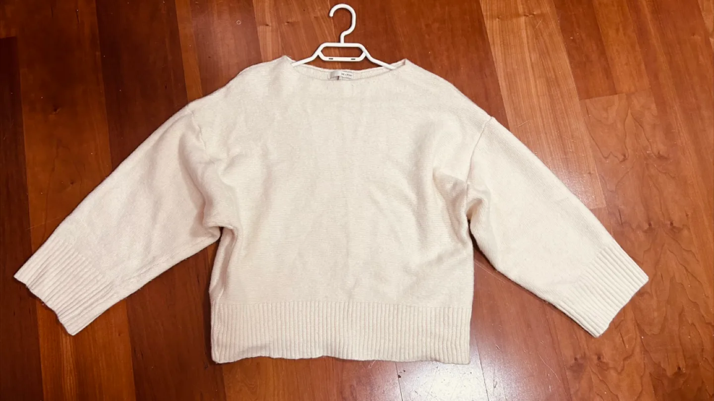 Oak + Fort Cream-Colored Knit Sweater image indicator(4)