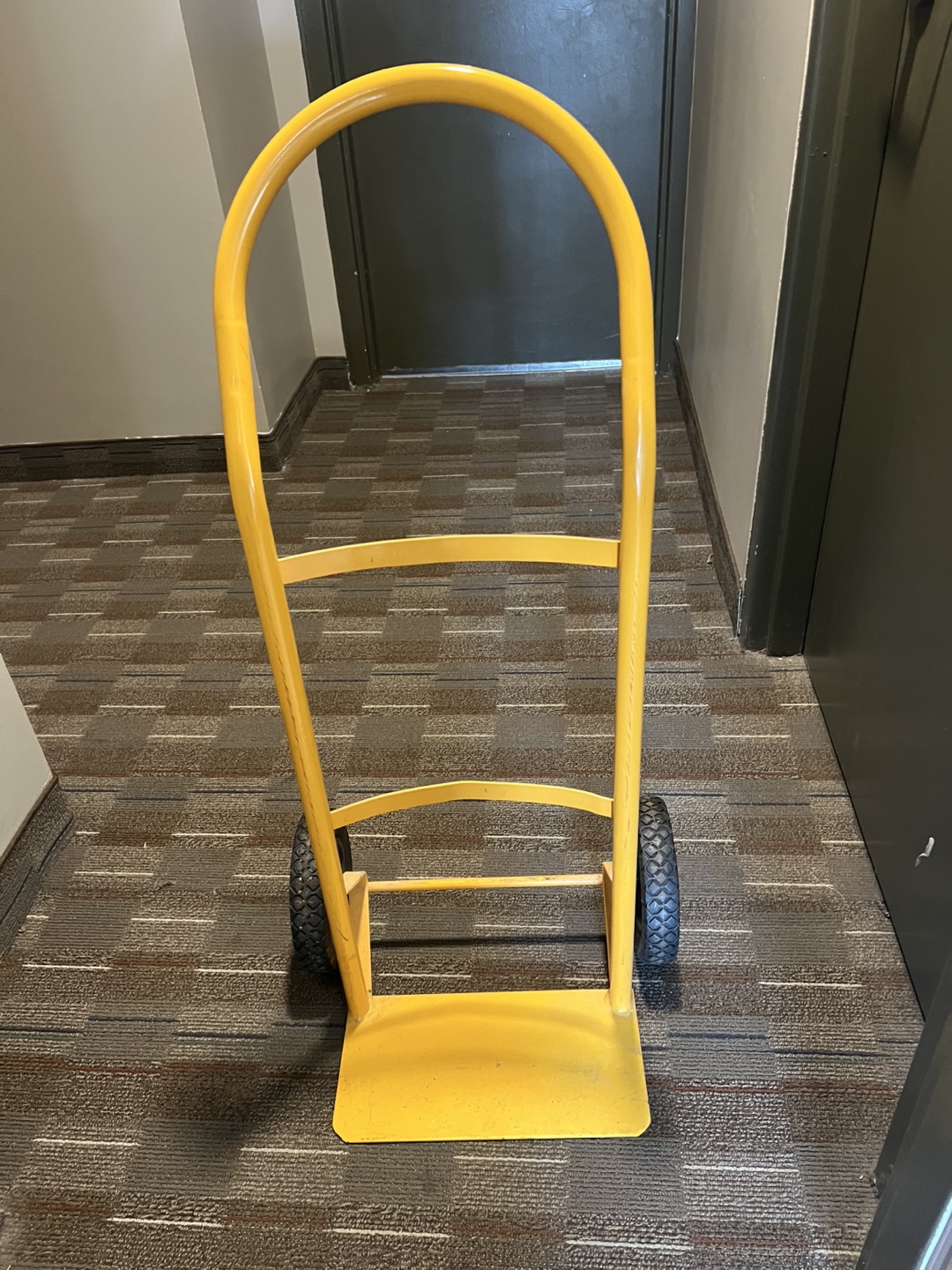 Yellow Metal Hand Truck