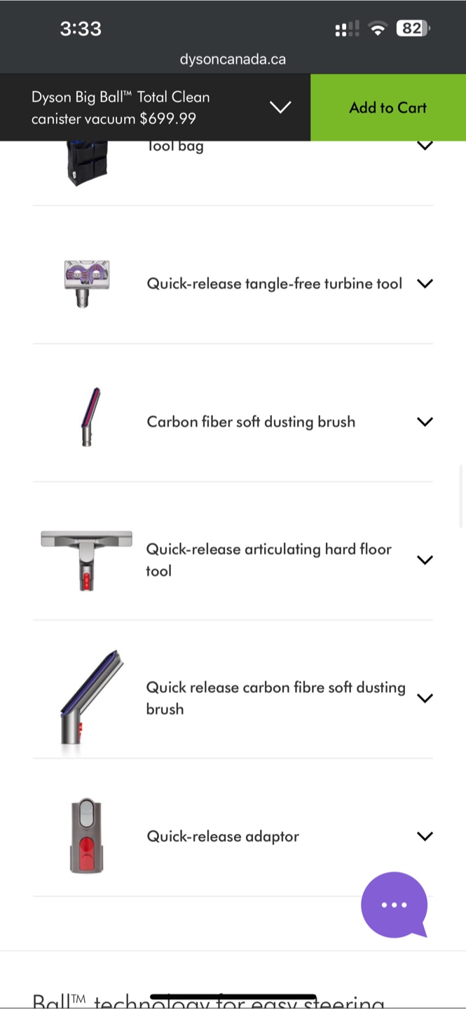 Dyson Big Ball Total Clean Canister Vacuum - photo 2